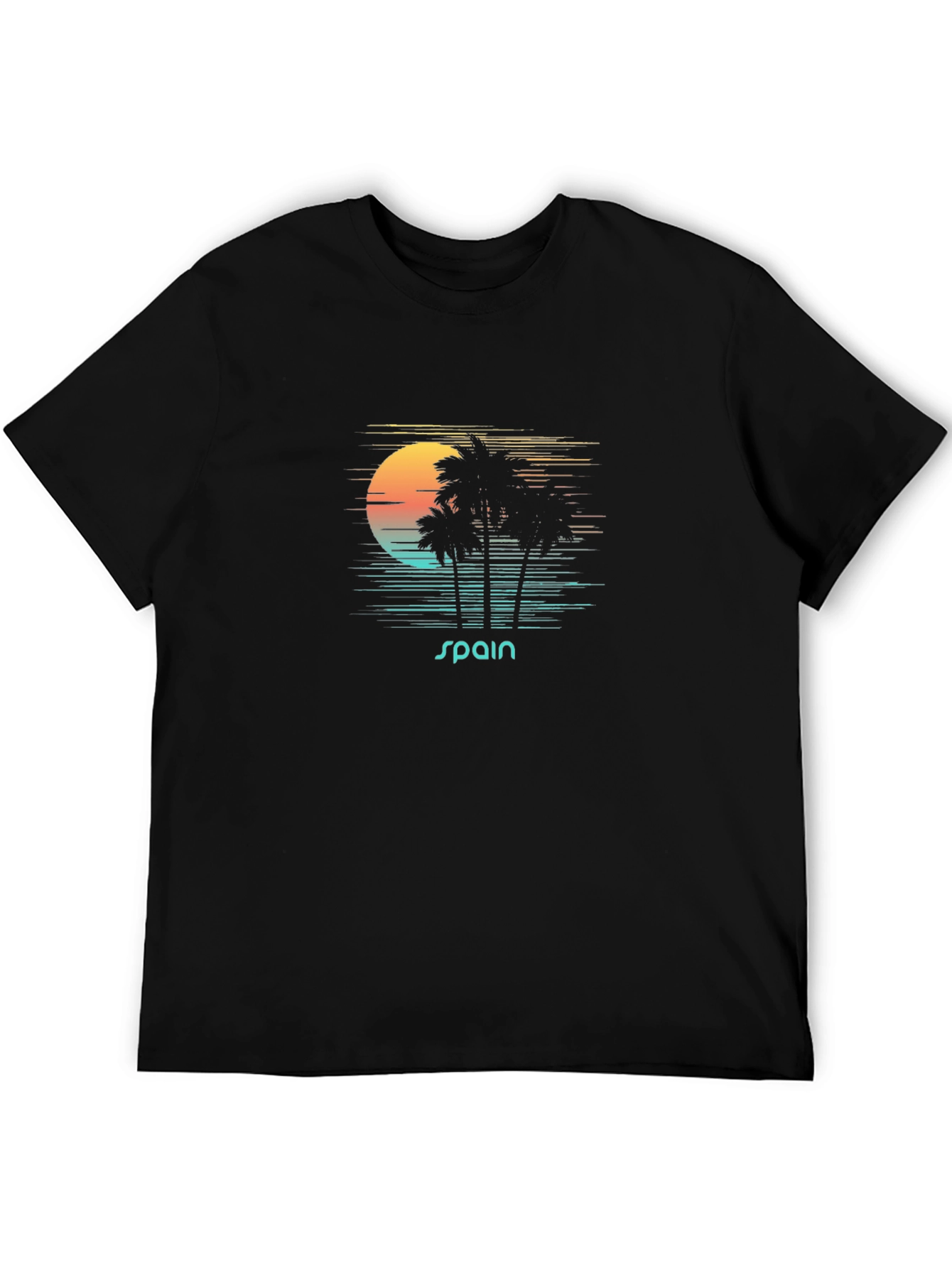 Spain Palm Sunset T-Shirt