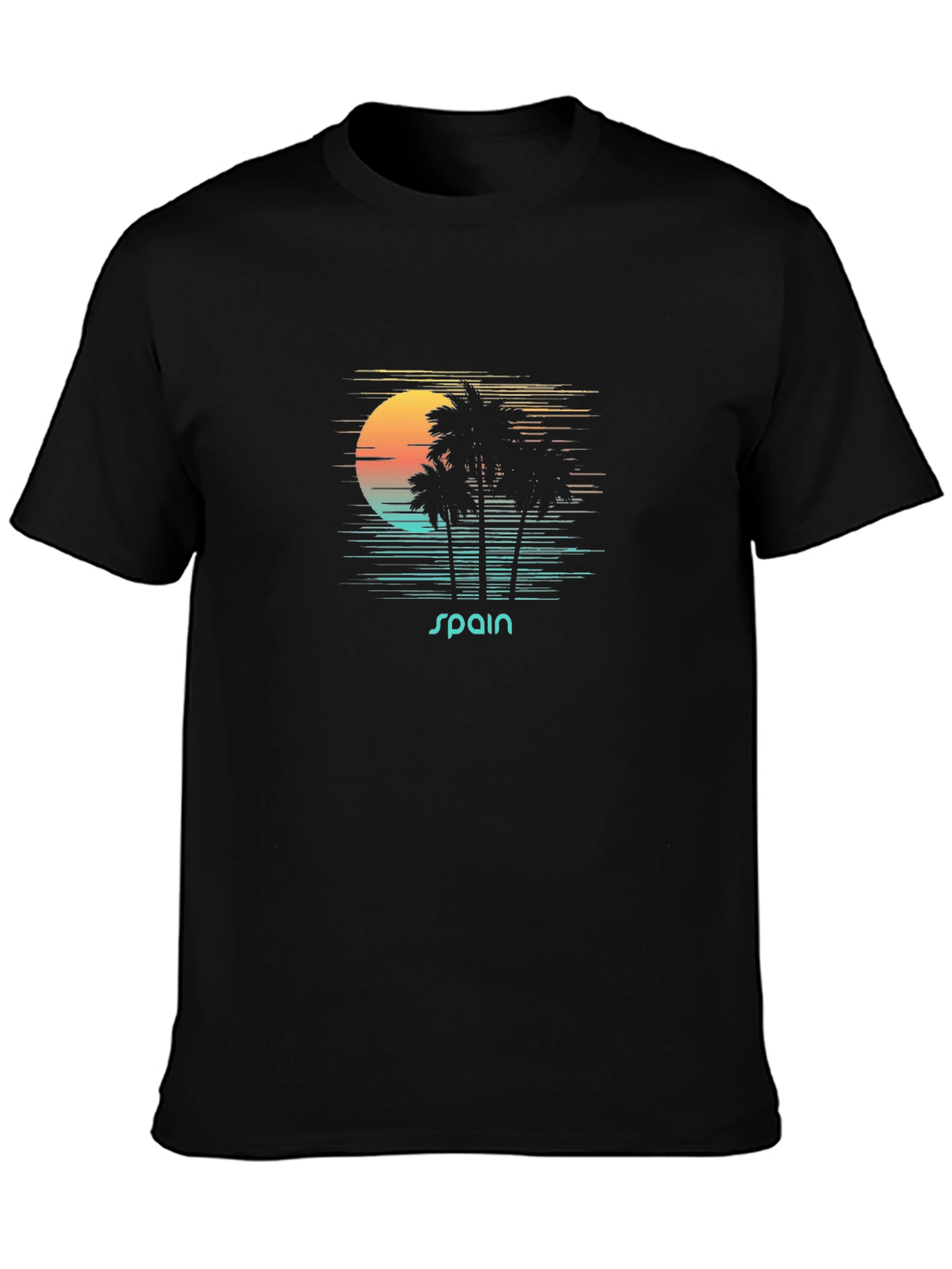 Spain Palm Sunset T-Shirt