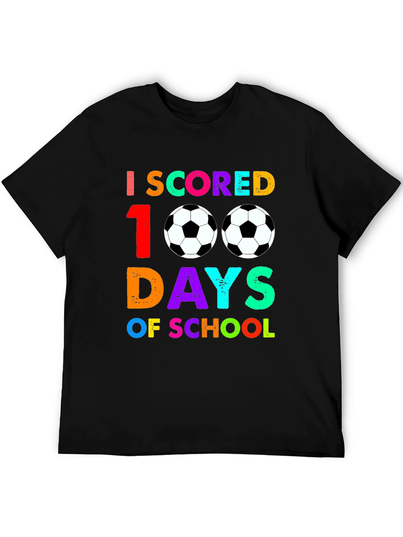 100 Days of School Soccer T-Shirt