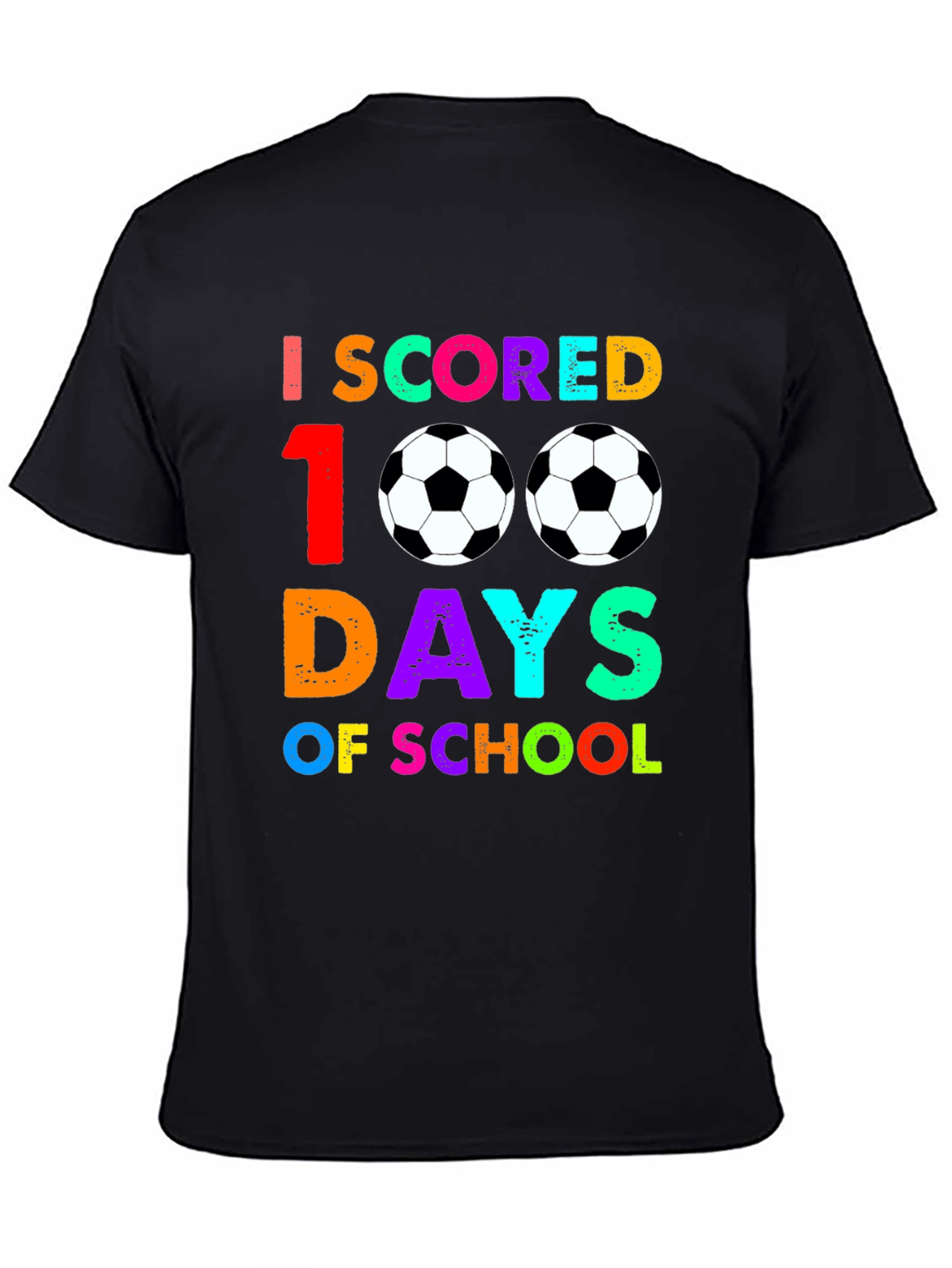 100 Days of School Soccer T-Shirt