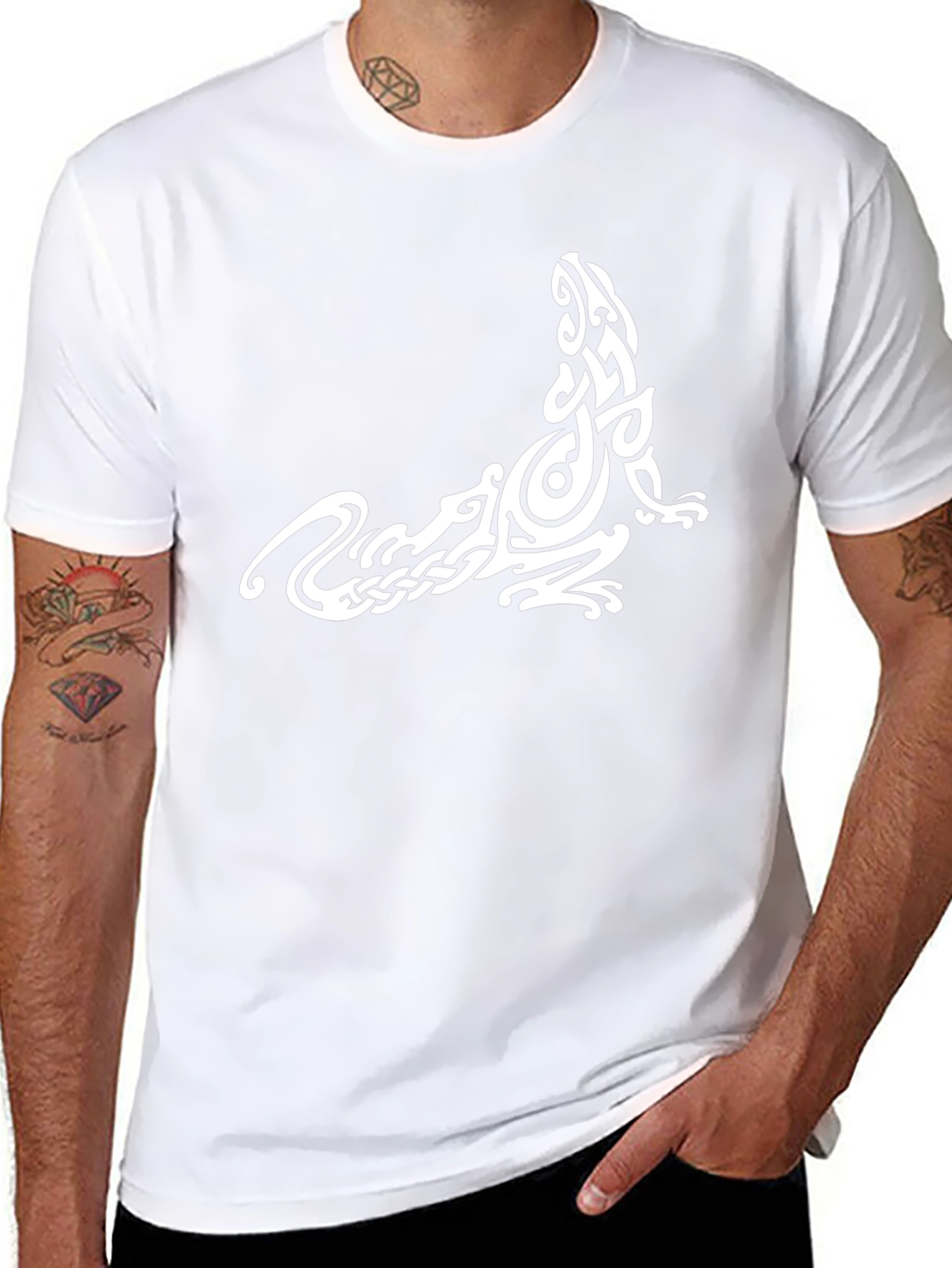 Tribal Lizard Graphic T-Shirt
