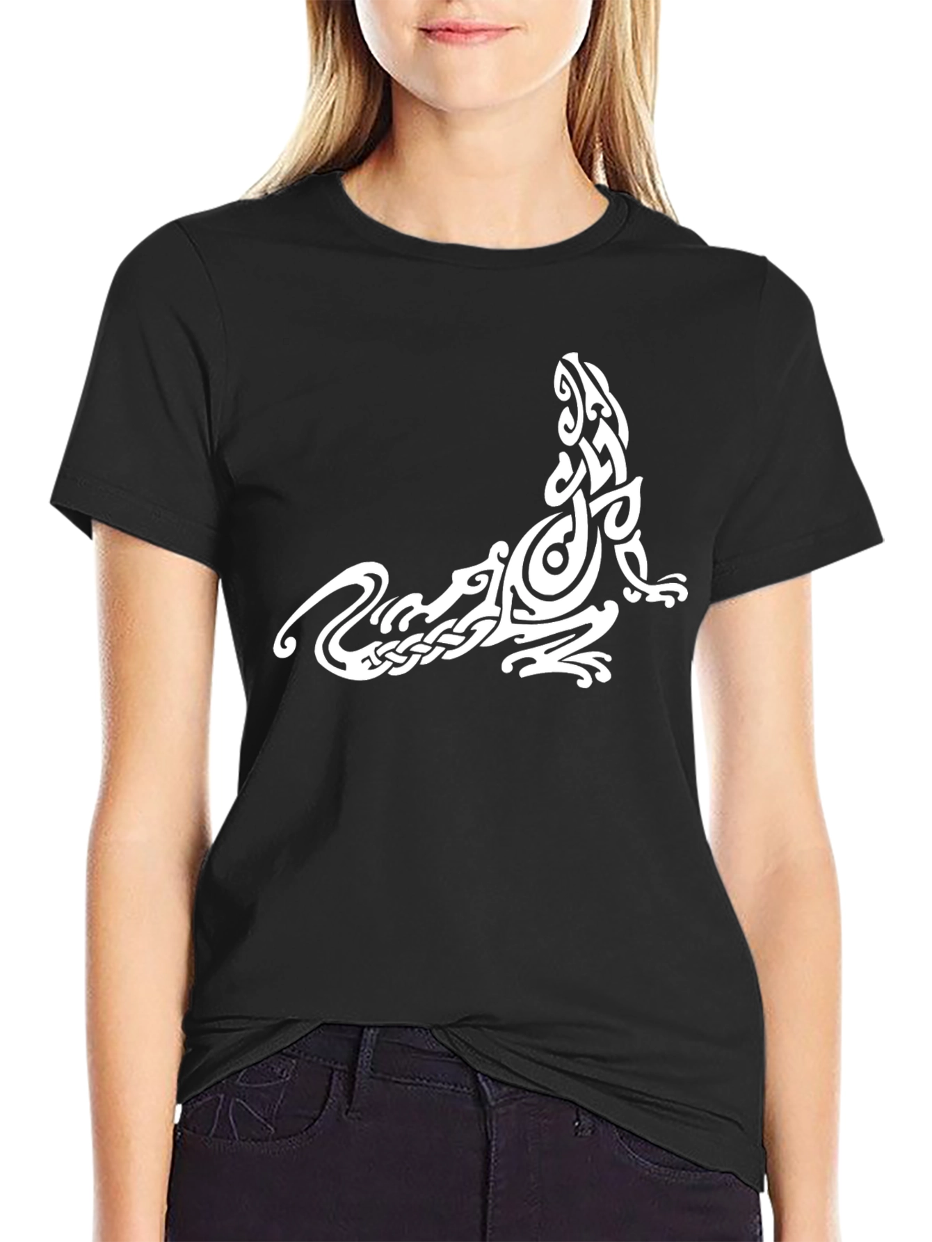 Tribal Lizard Graphic T-Shirt
