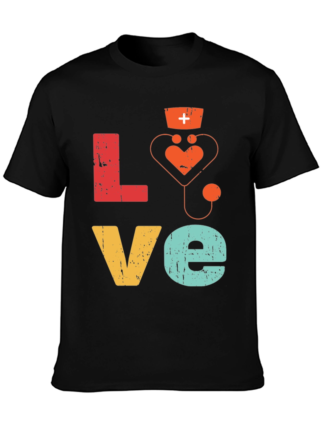 Nurse Love Graphic Tee - Healthcare Appreciation T-Shirt