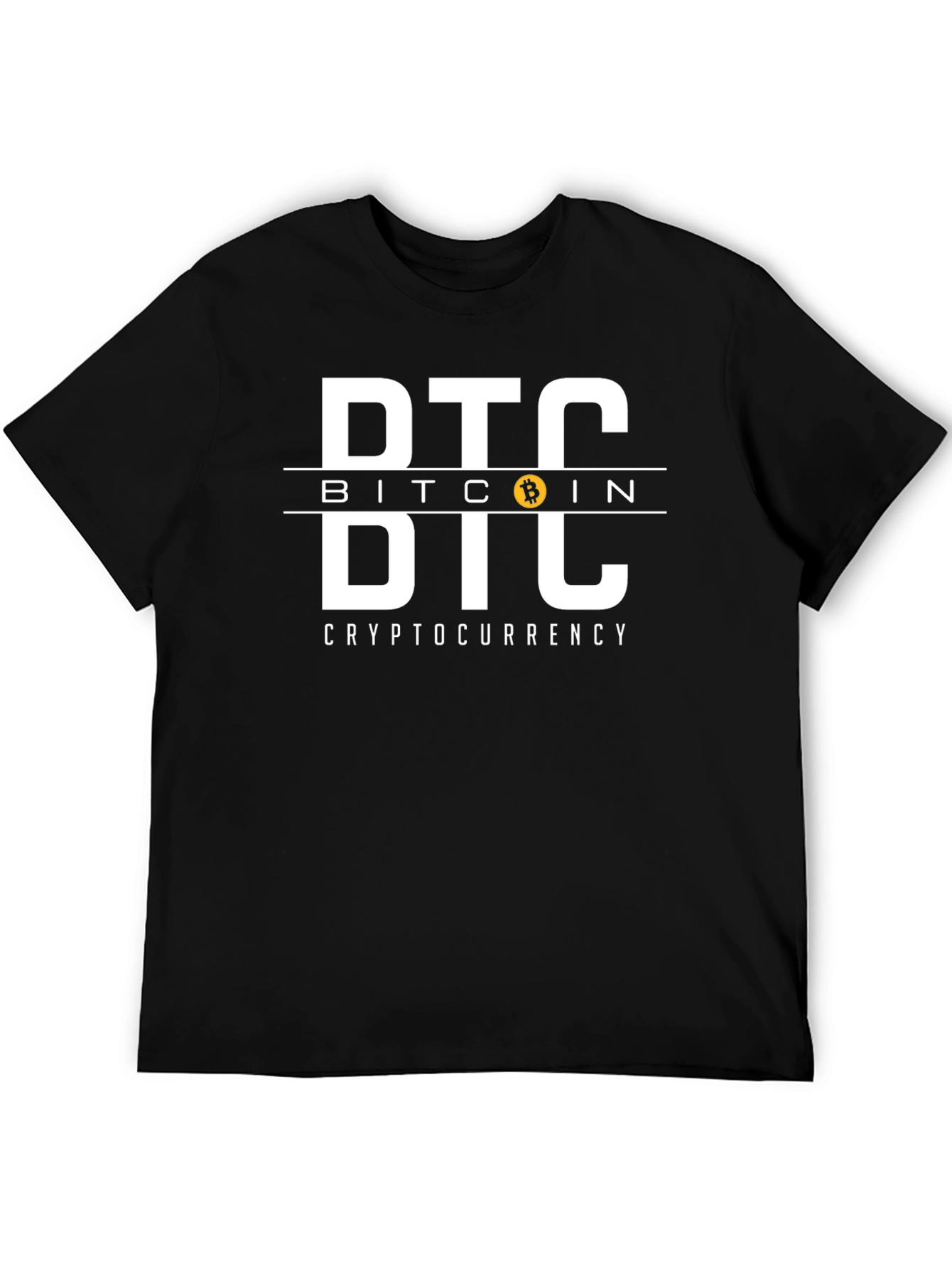 Bitcoin Cryptocurrency T-Shirt BTC Black