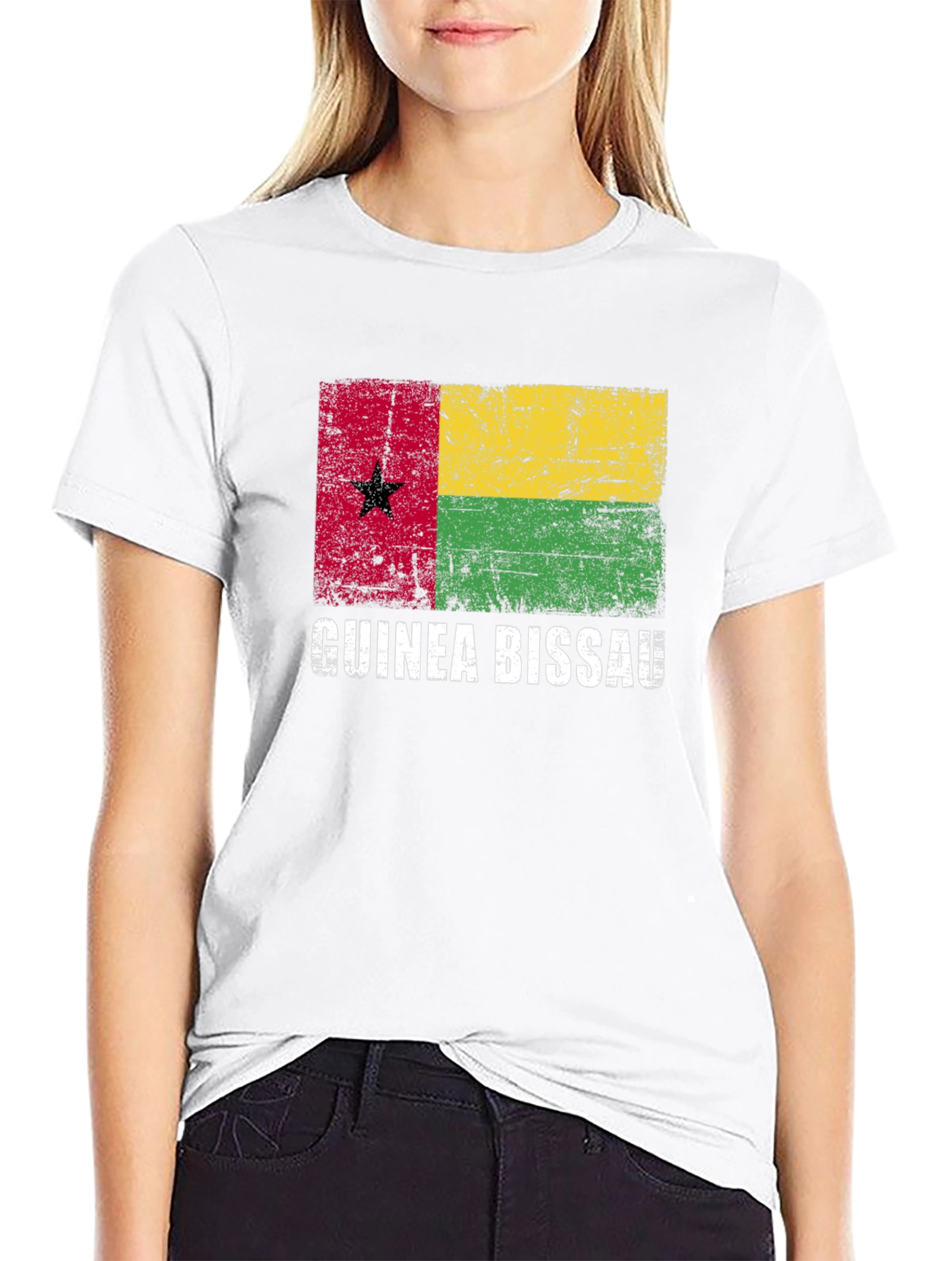 Guinea Bissau Flag Graphic T-Shirt