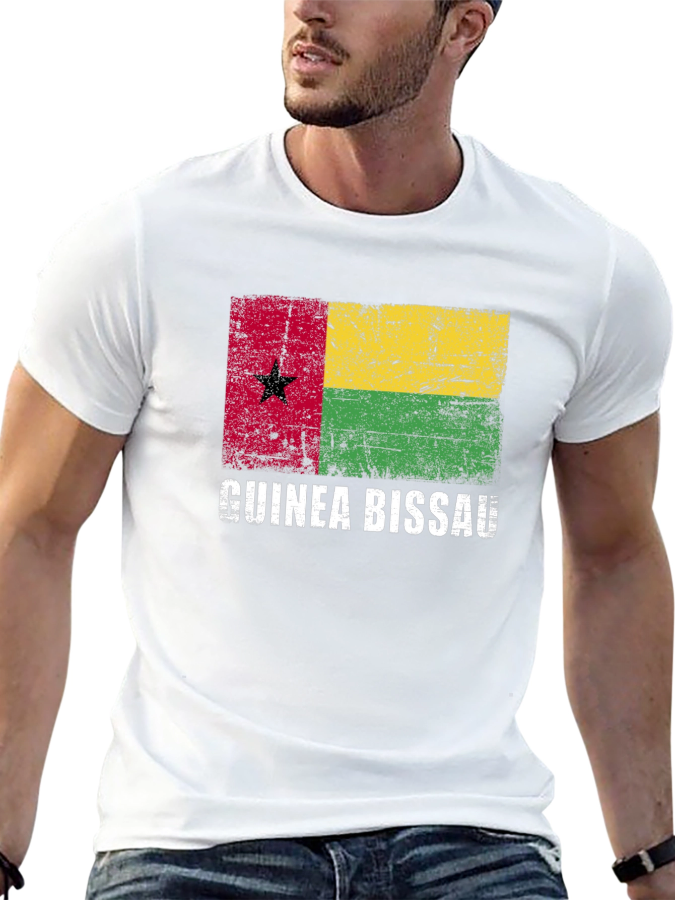 Guinea Bissau Flag Graphic T-Shirt