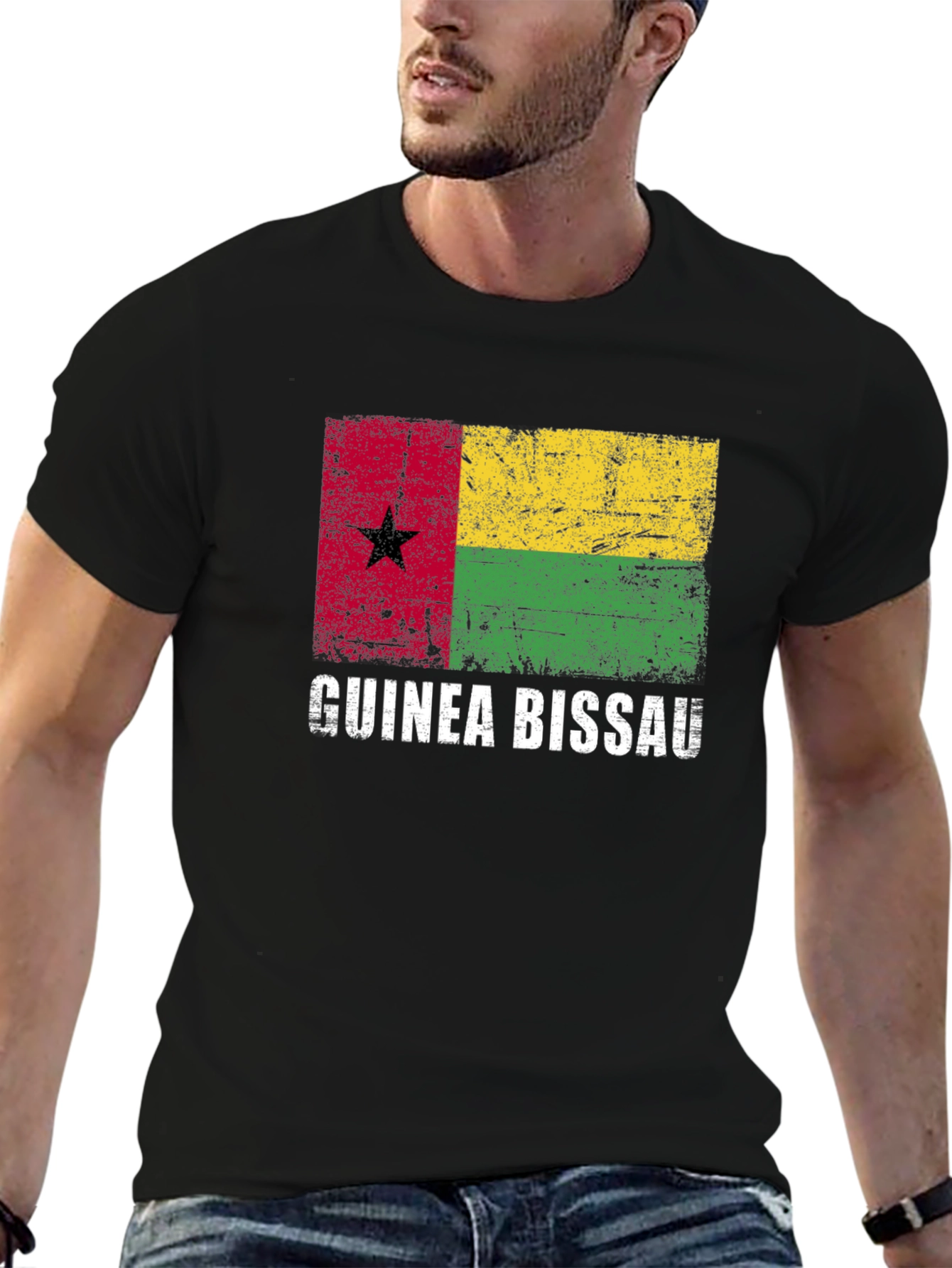 Guinea Bissau Flag Graphic T-Shirt