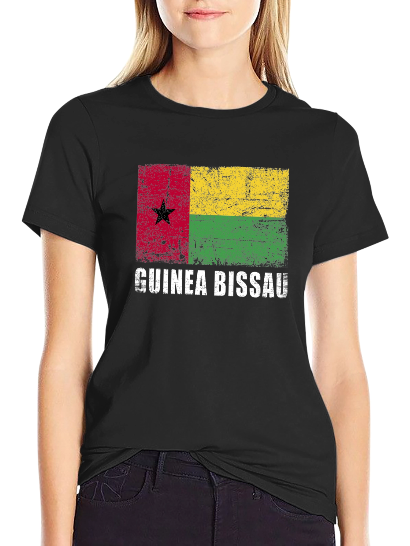 Guinea Bissau Flag Graphic T-Shirt