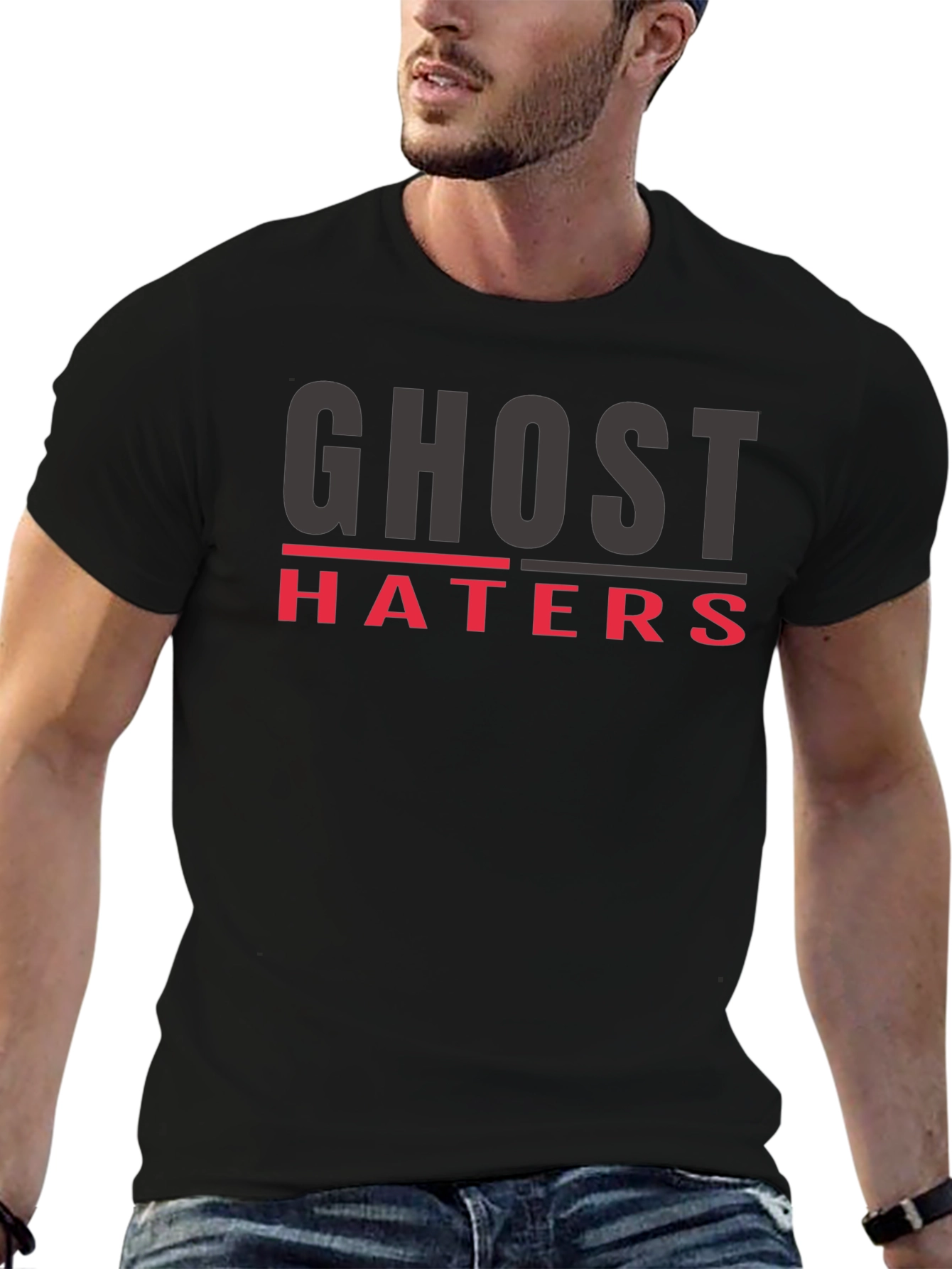 Ghost Haters Black Graphic Tee