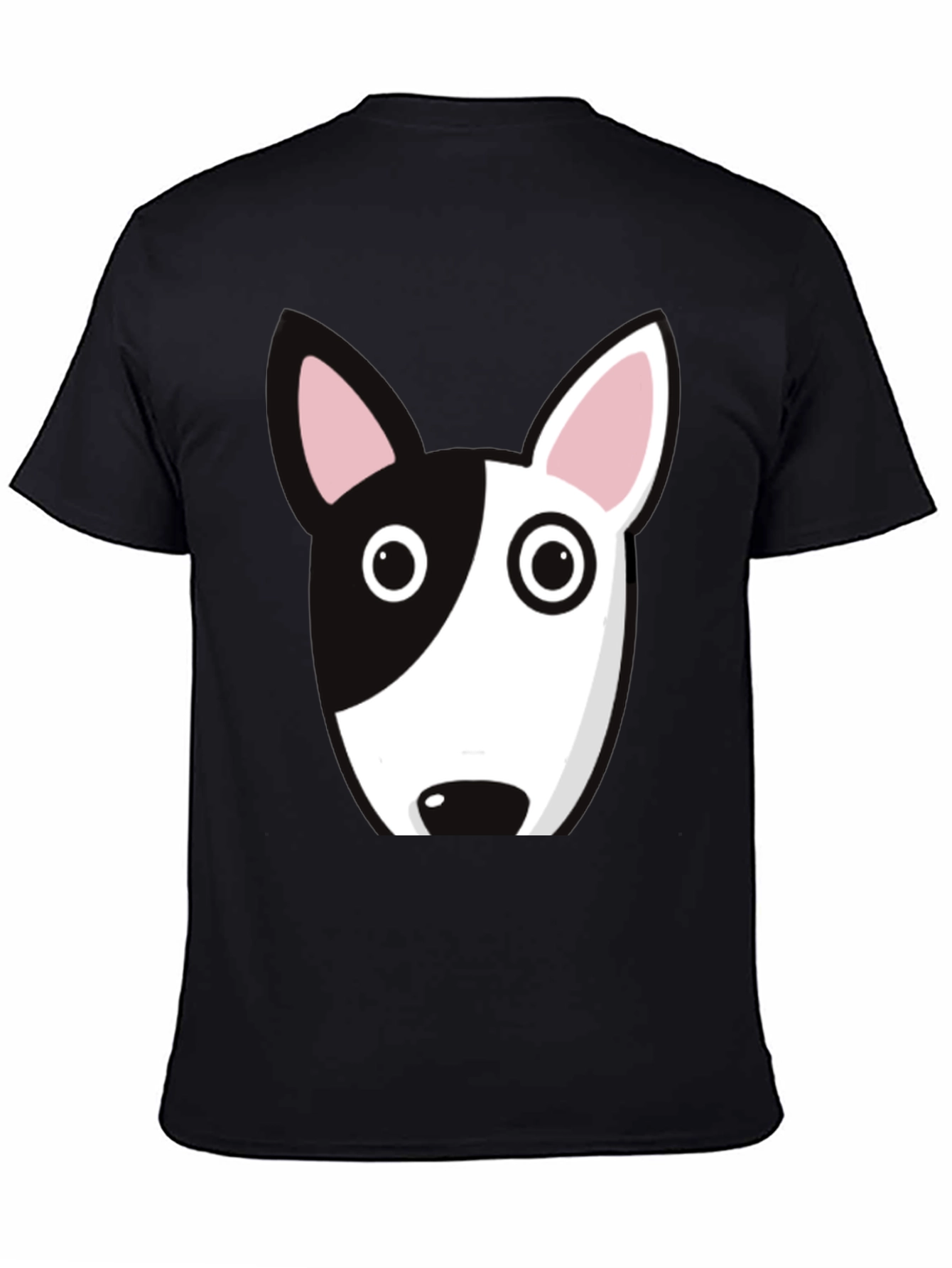 Dog Face Graphic Tee - Bull Terrier Style