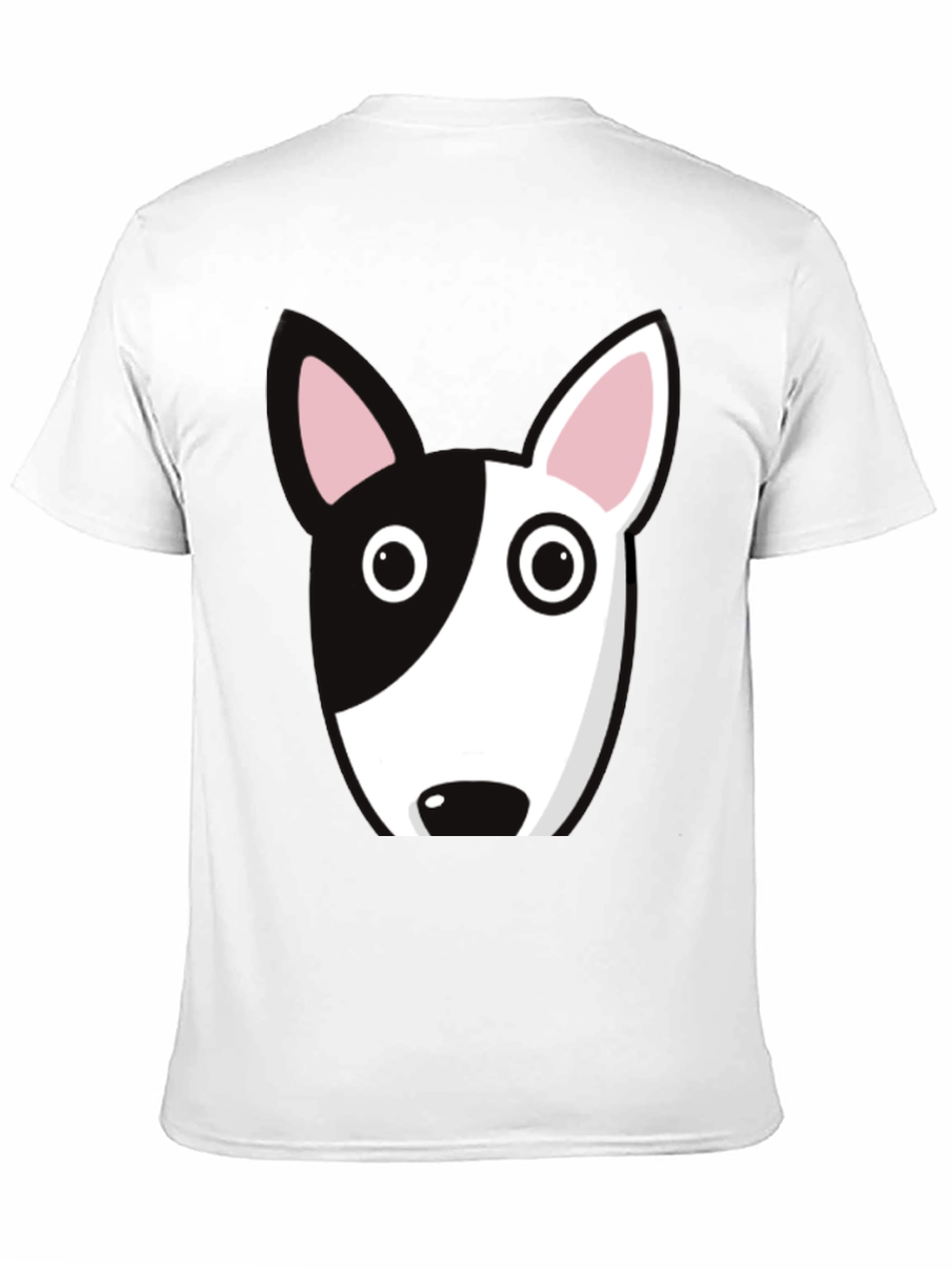 Dog Face Graphic Tee - Bull Terrier Style
