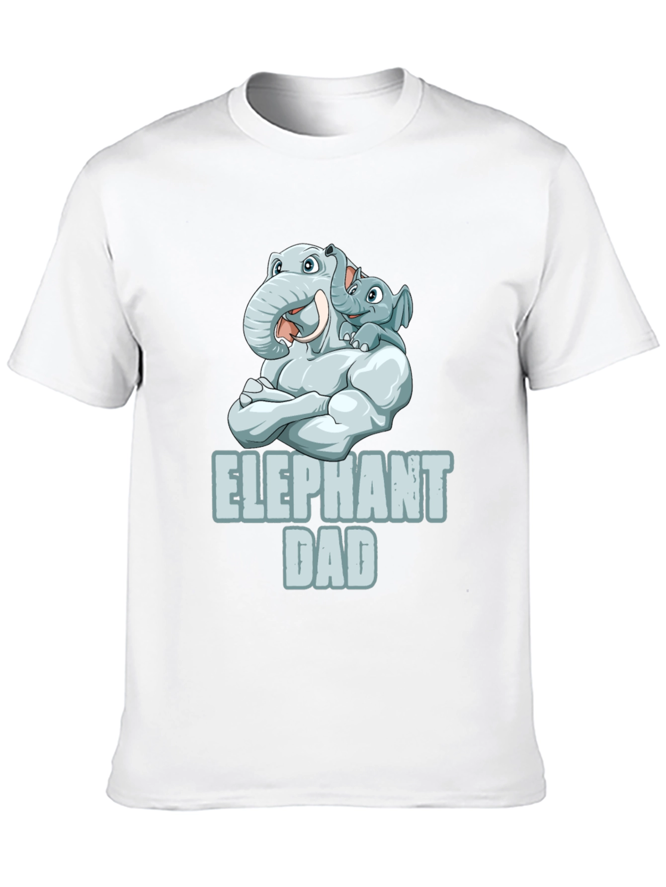 Elephant Dad Graphic T-Shirt