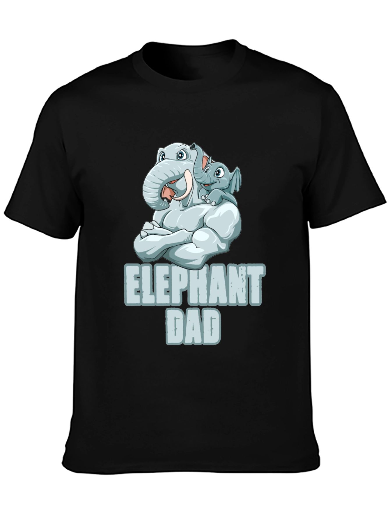 Elephant Dad Graphic T-Shirt