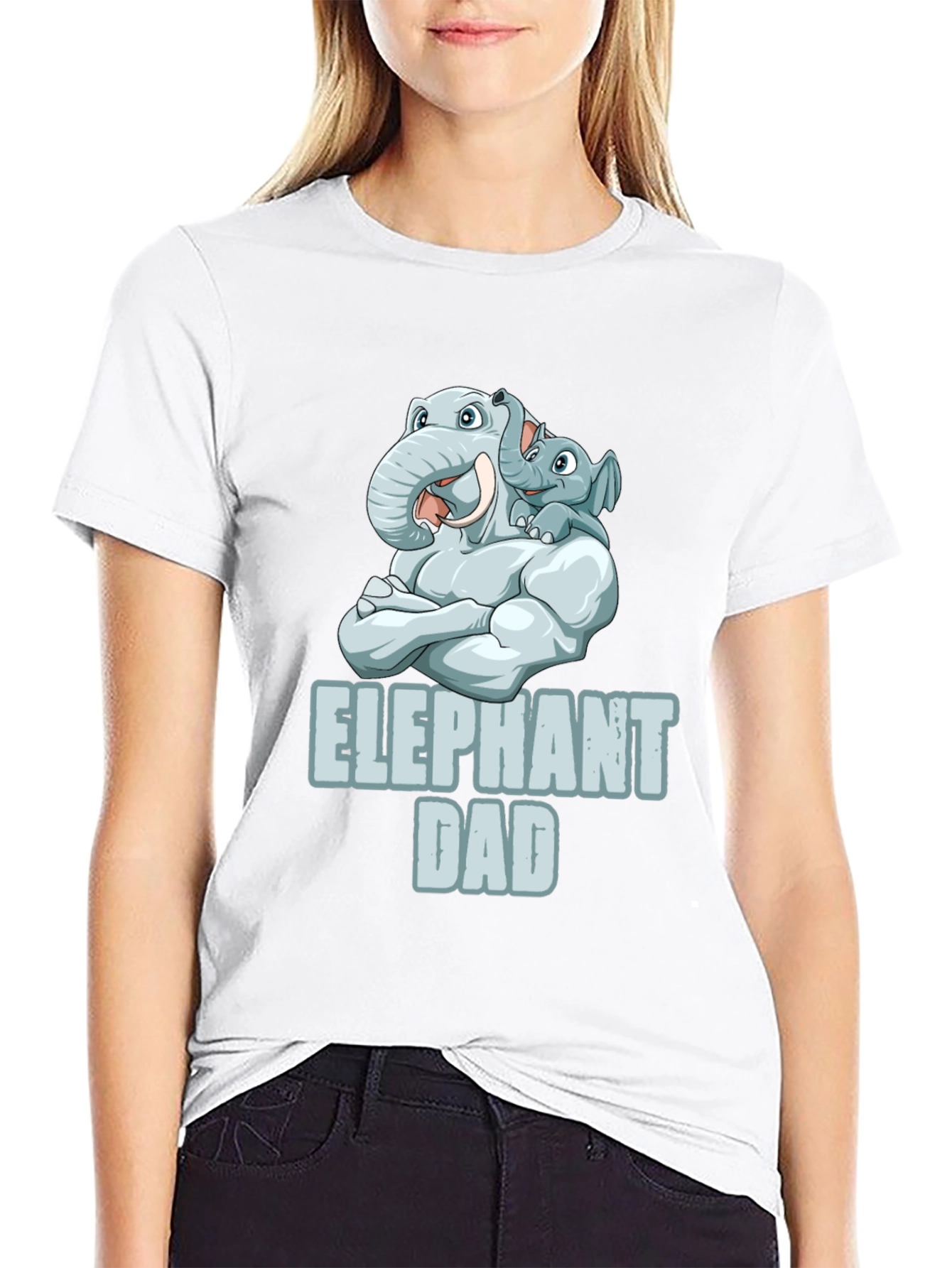 Elephant Dad Graphic T-Shirt