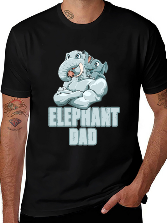 Elephant Dad Graphic T-Shirt