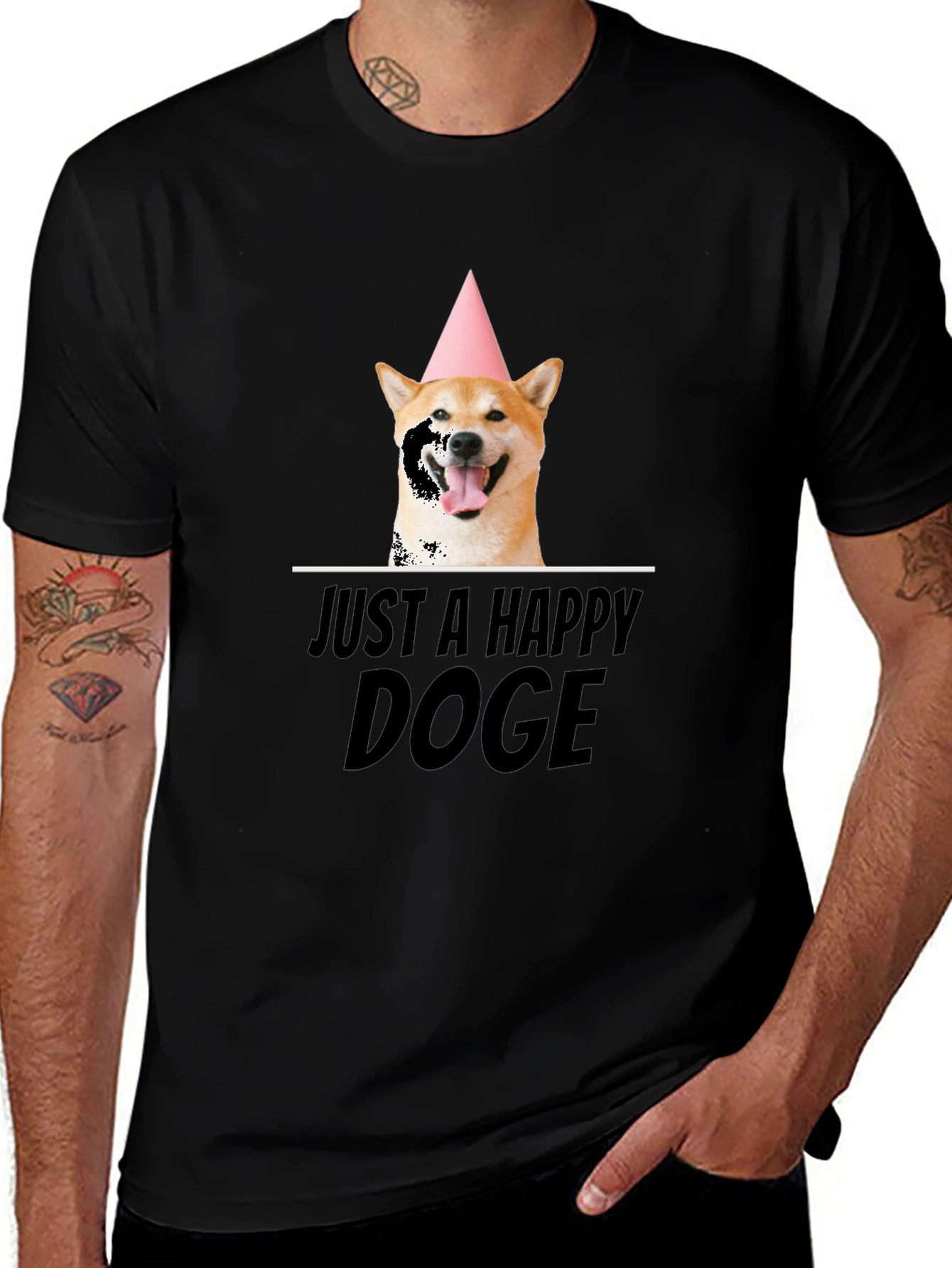Happy Doge T-Shirt - Shiba Inu Birthday Party Tee