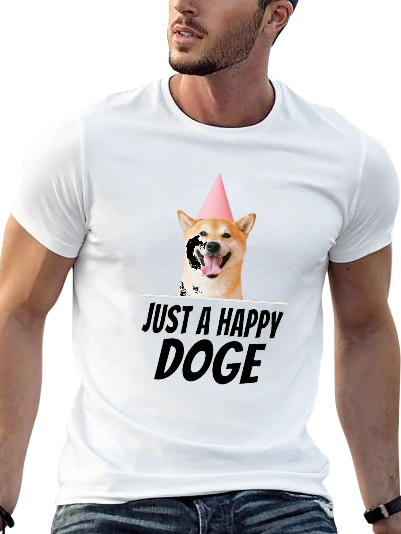 Happy Doge T-Shirt - Shiba Inu Birthday Party Tee