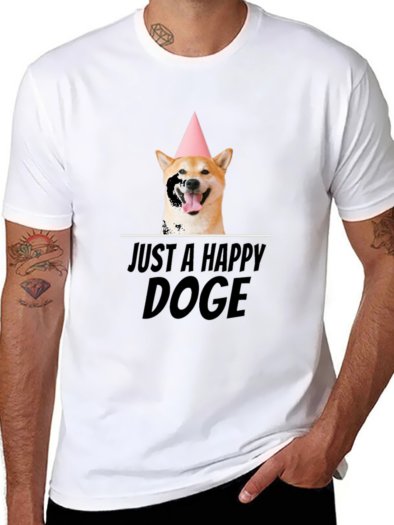 Happy Doge T-Shirt - Shiba Inu Birthday Party Tee