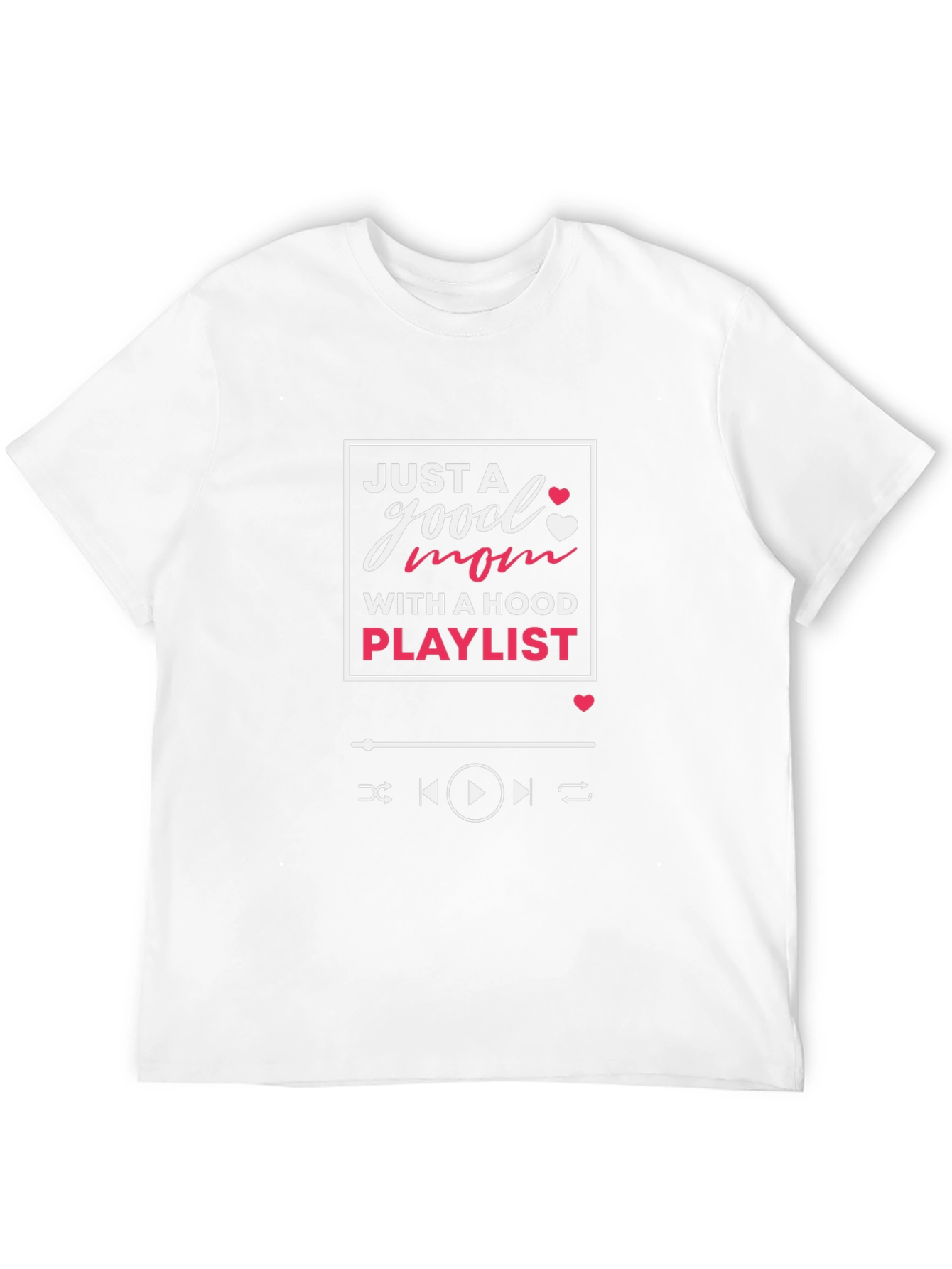 Good Mom With a Hood Playlist T-Shirt