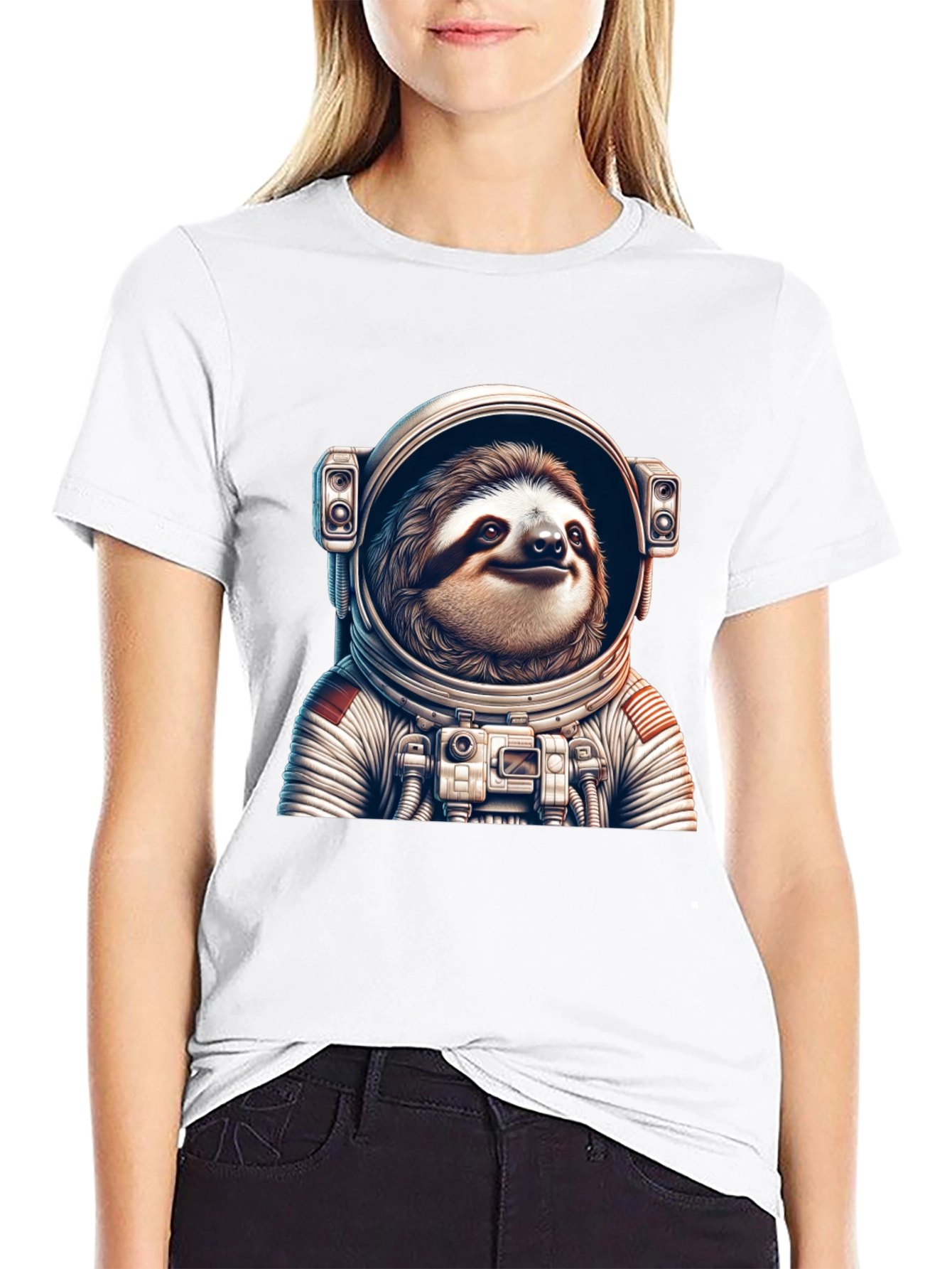 Sloth Astronaut Graphic T-Shirt - Space Explorer