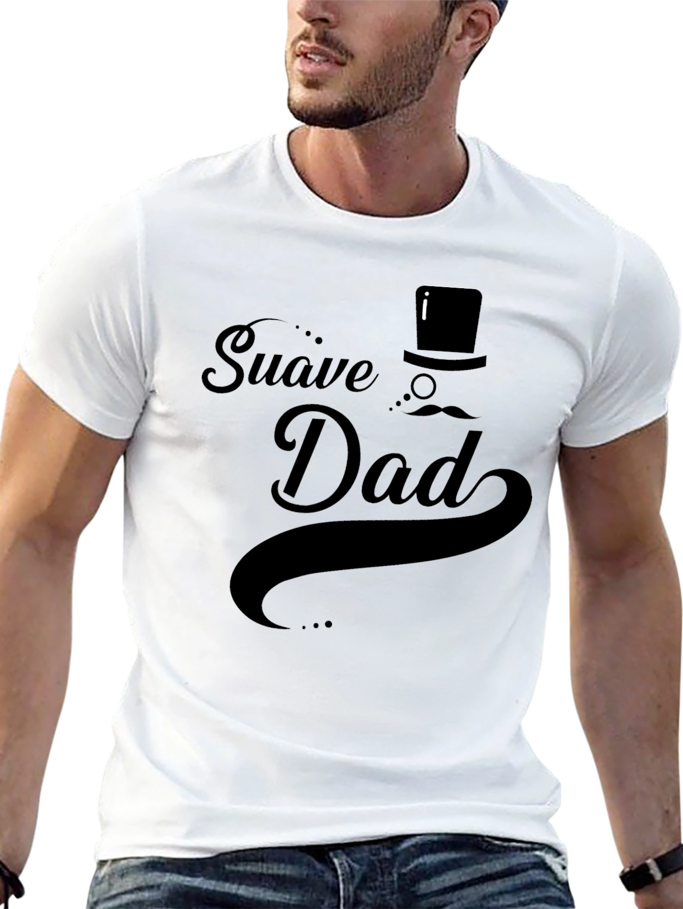 Suave Dad Graphic Tee - Cool Fathers Day Gift