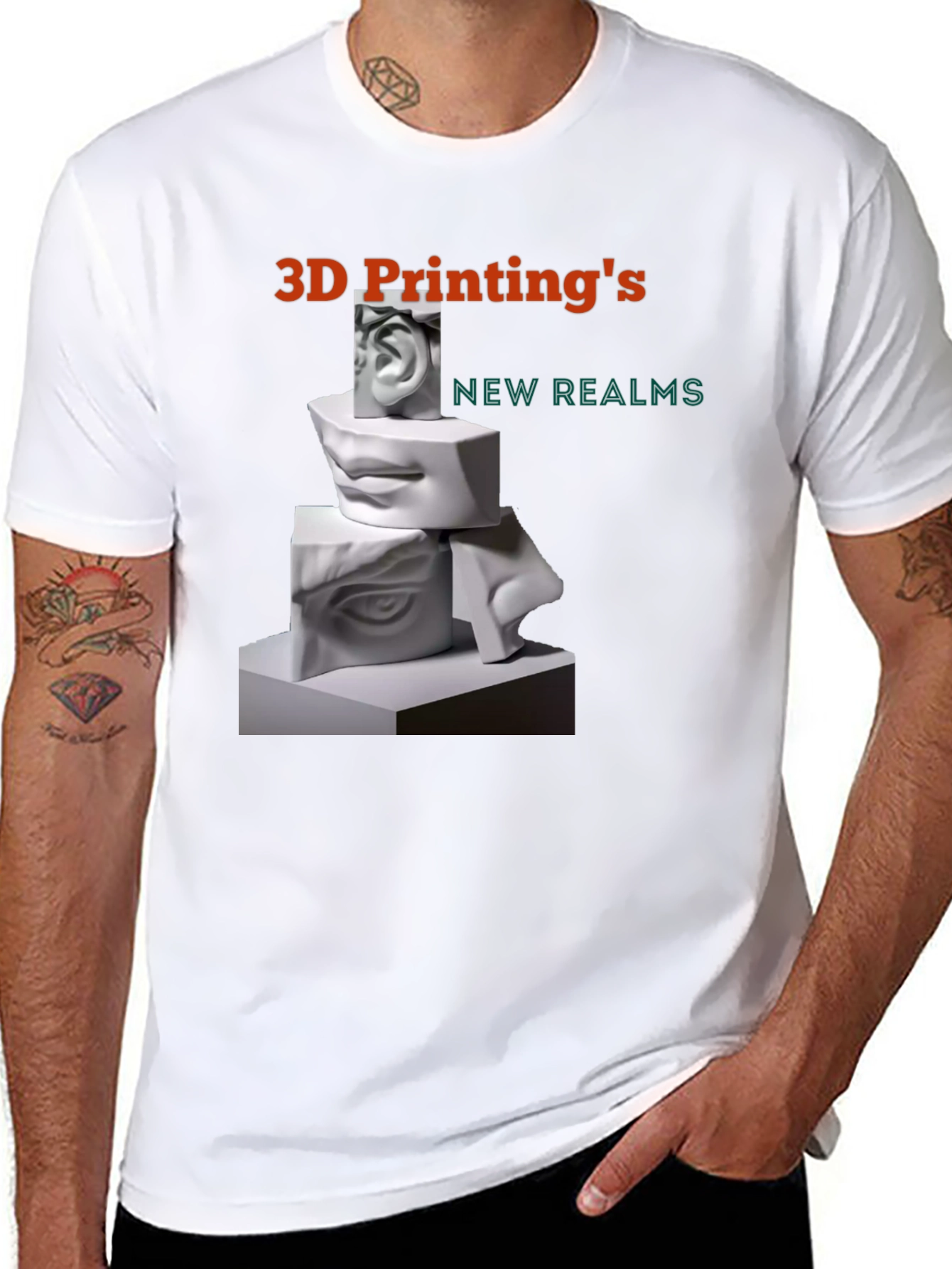 3D Printing Art T-Shirt - Black