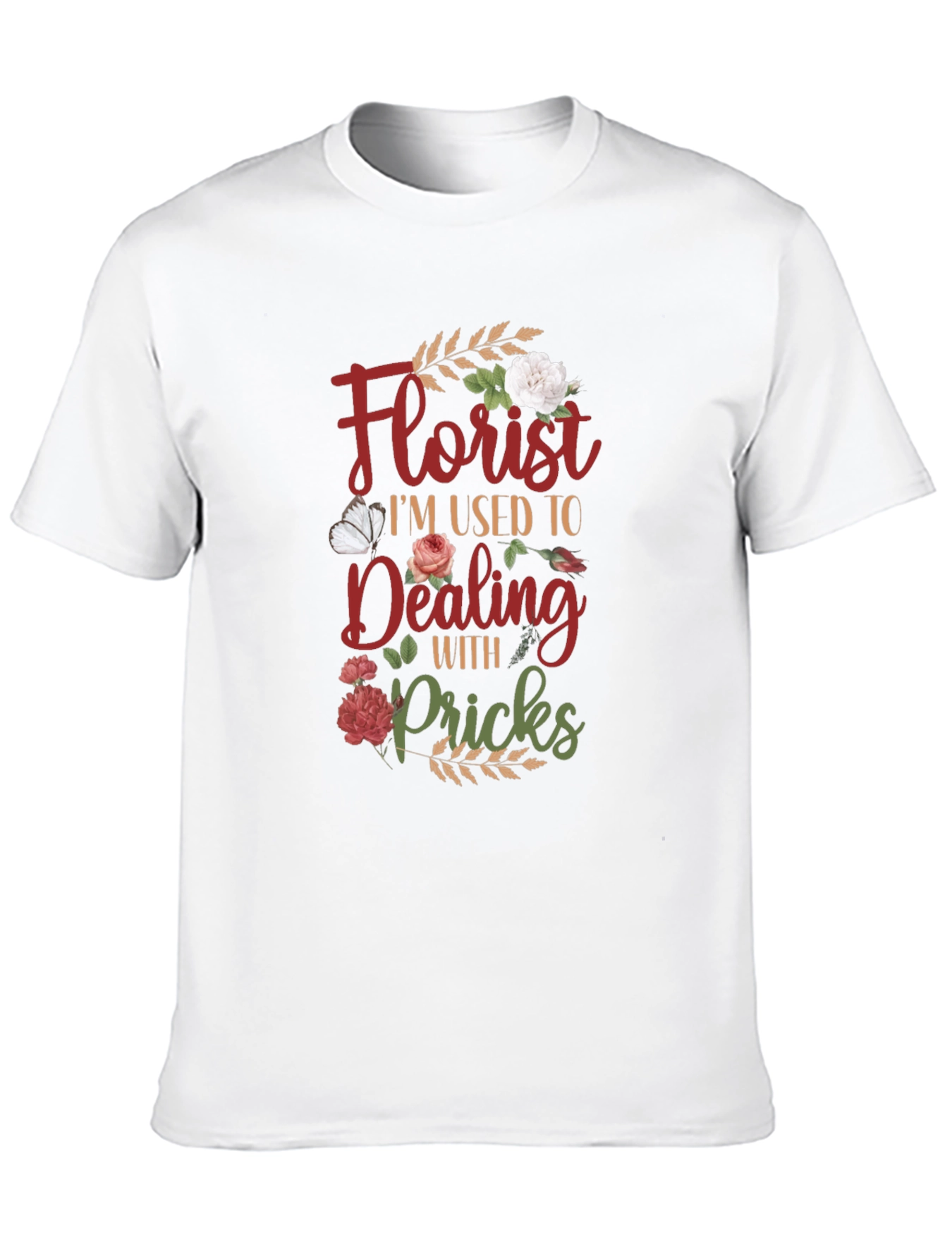 Florist Dealing with Pricks Graphic T-Shirt