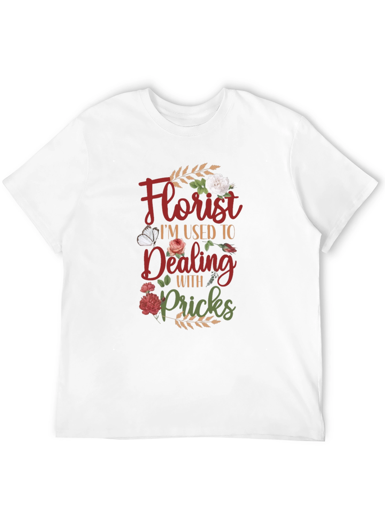 Florist Dealing with Pricks Graphic T-Shirt