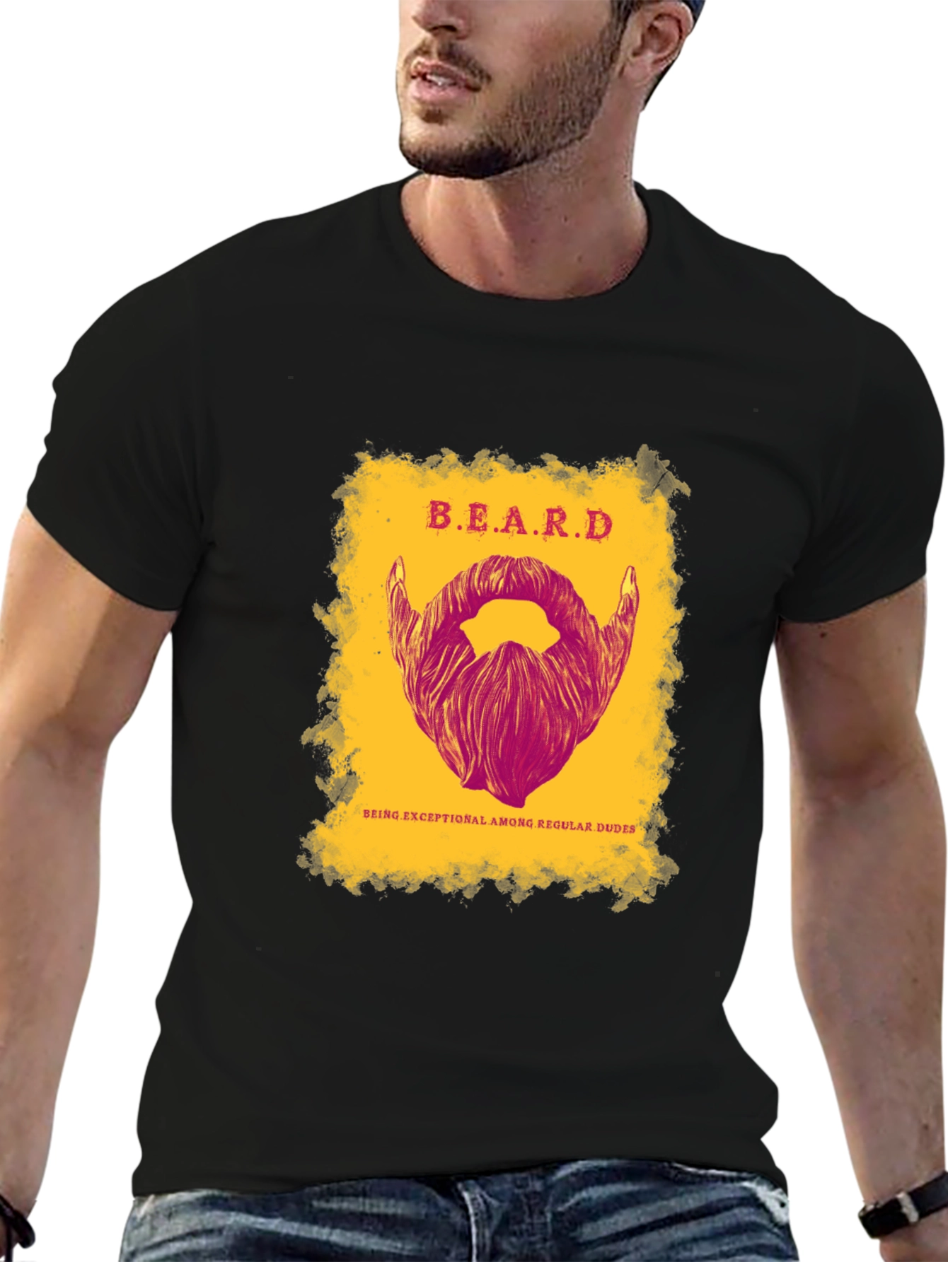 Beard Exceptional Among Regular Dudes Graphic Tee