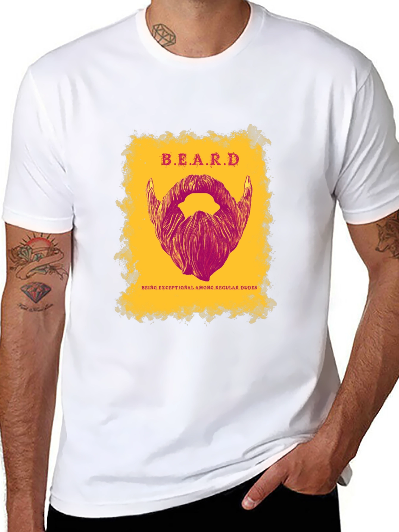 Beard Exceptional Among Regular Dudes Graphic Tee