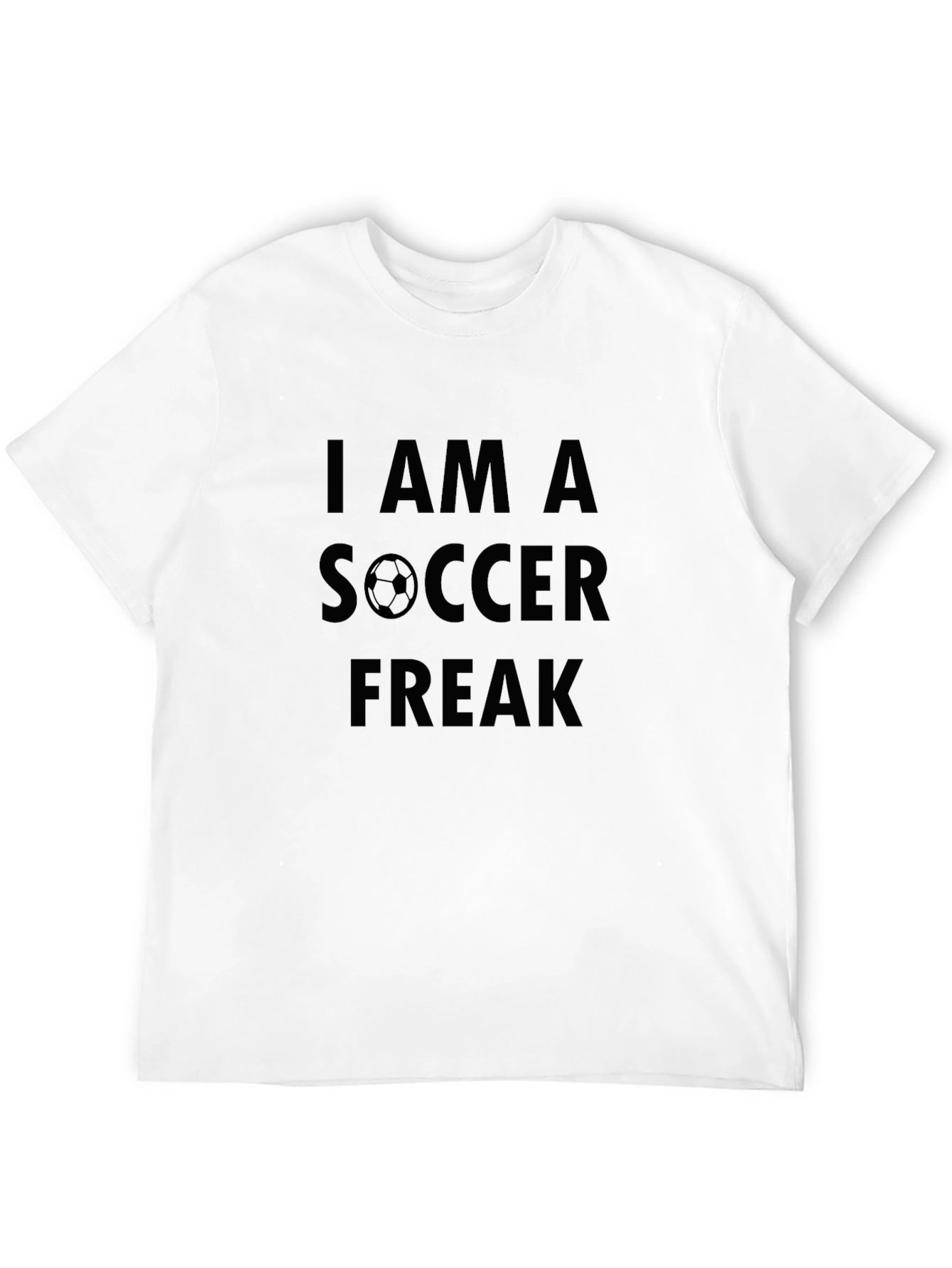 I Am A Soccer Freak Black T-Shirt