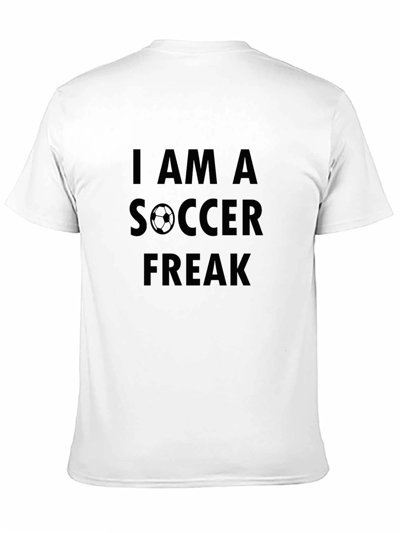 I Am A Soccer Freak Black T-Shirt