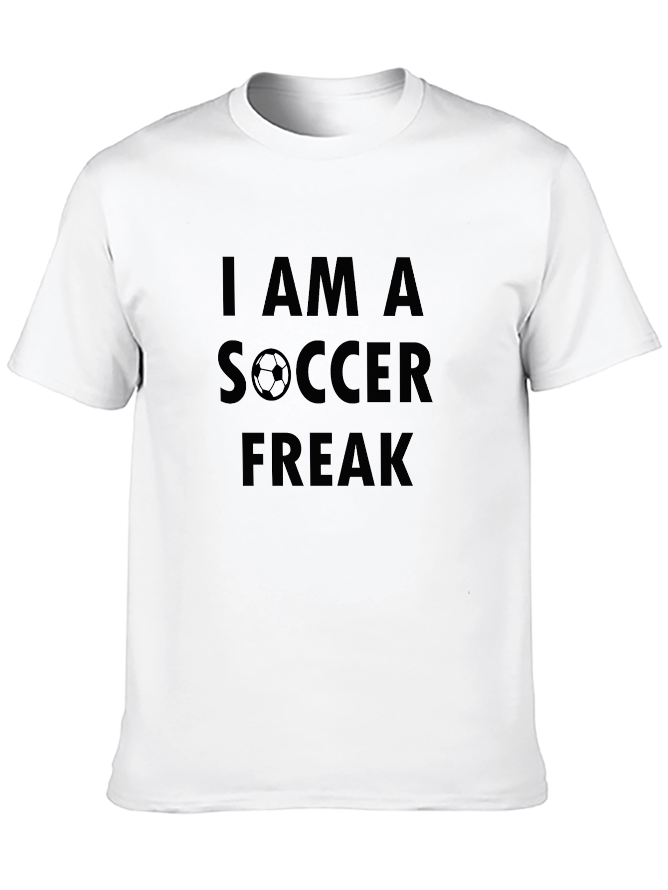 I Am A Soccer Freak Black T-Shirt