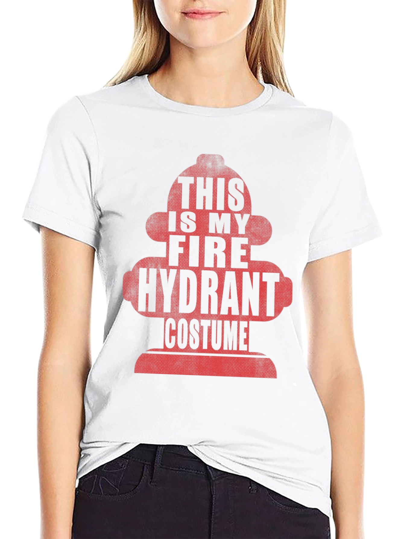 Fire Hydrant Costume T-Shirt - Funny Halloween Tee