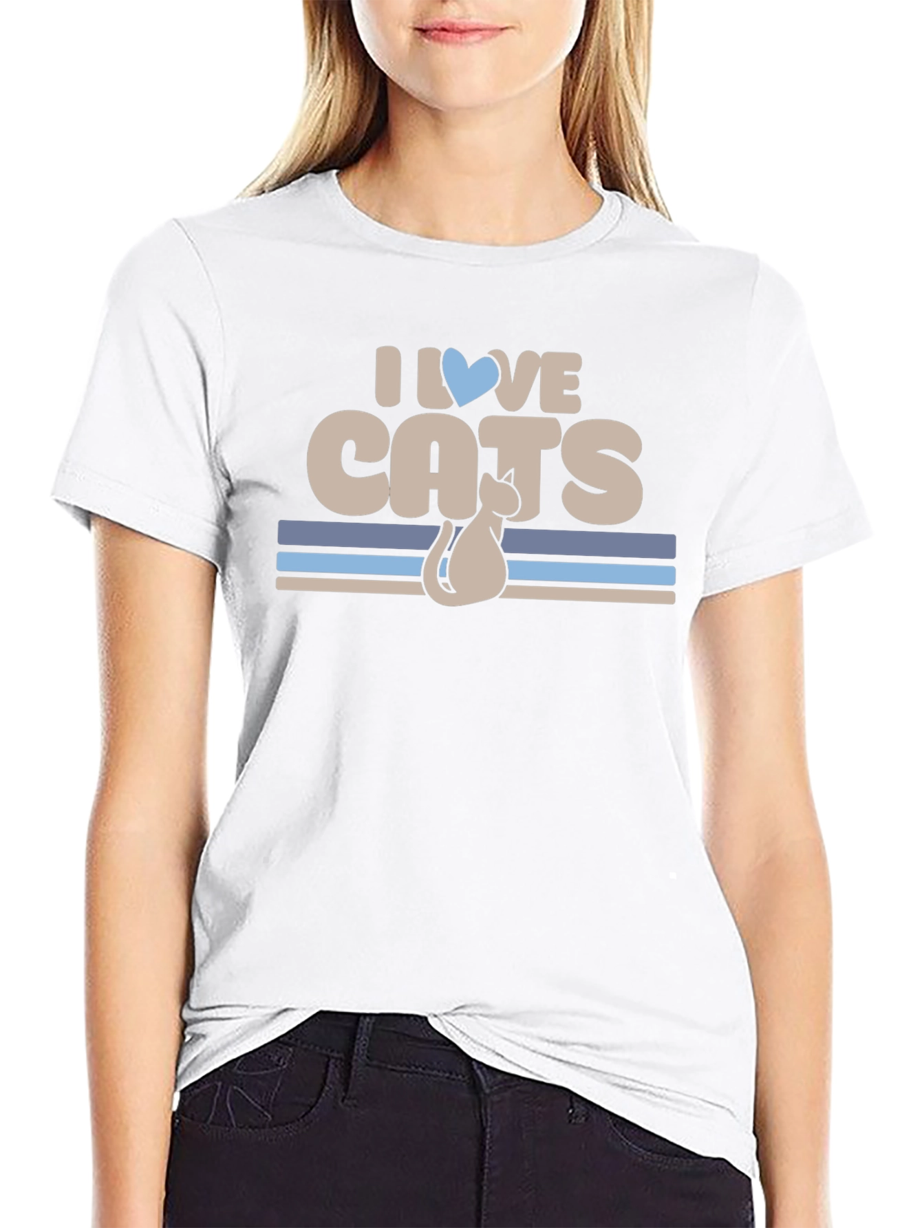 I Love Cats Graphic T-Shirt