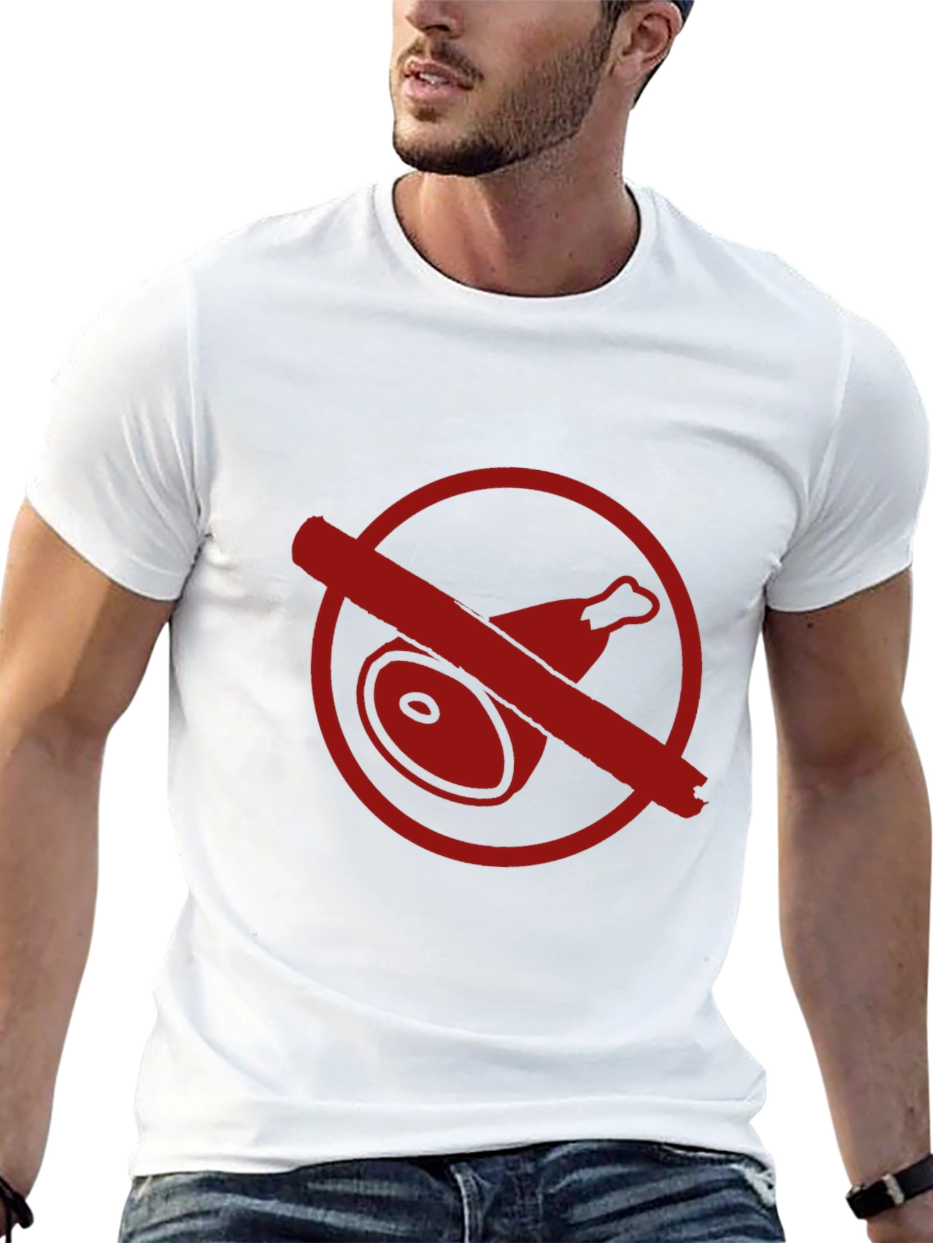 No Meat T-Shirt - Bold Vegetarian Style