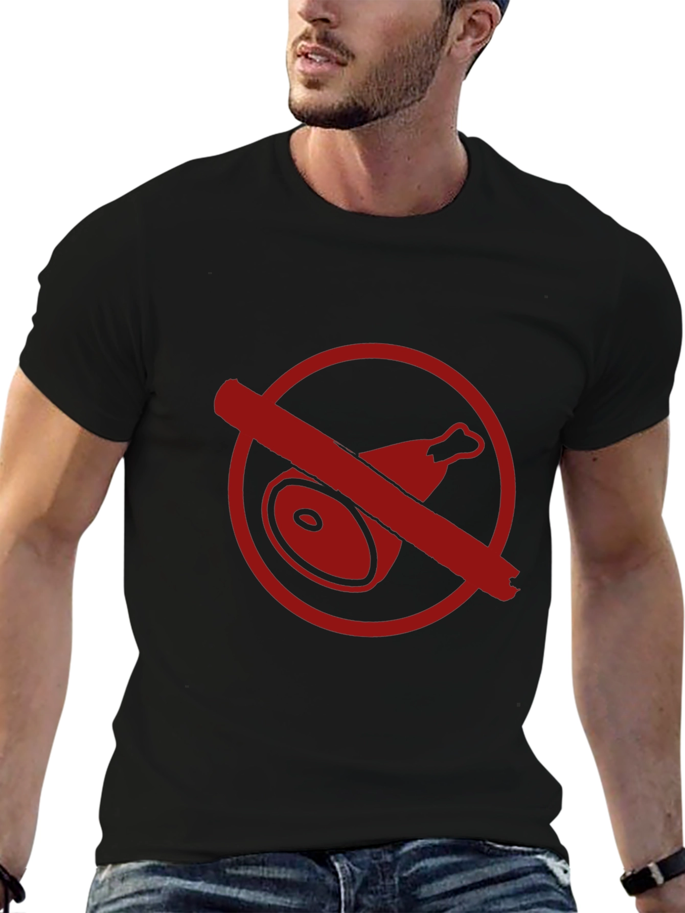 No Meat T-Shirt - Bold Vegetarian Style