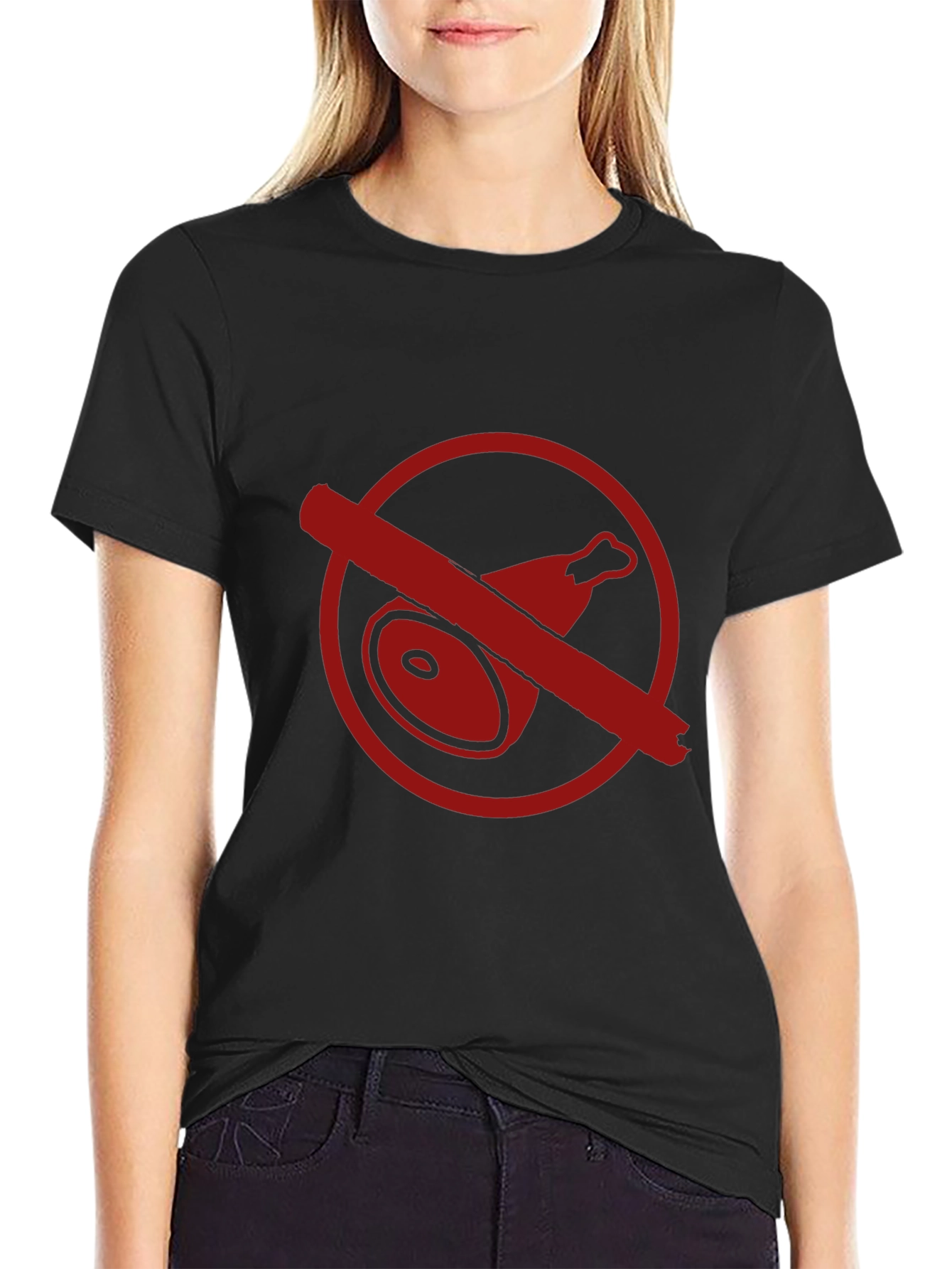 No Meat T-Shirt - Bold Vegetarian Style