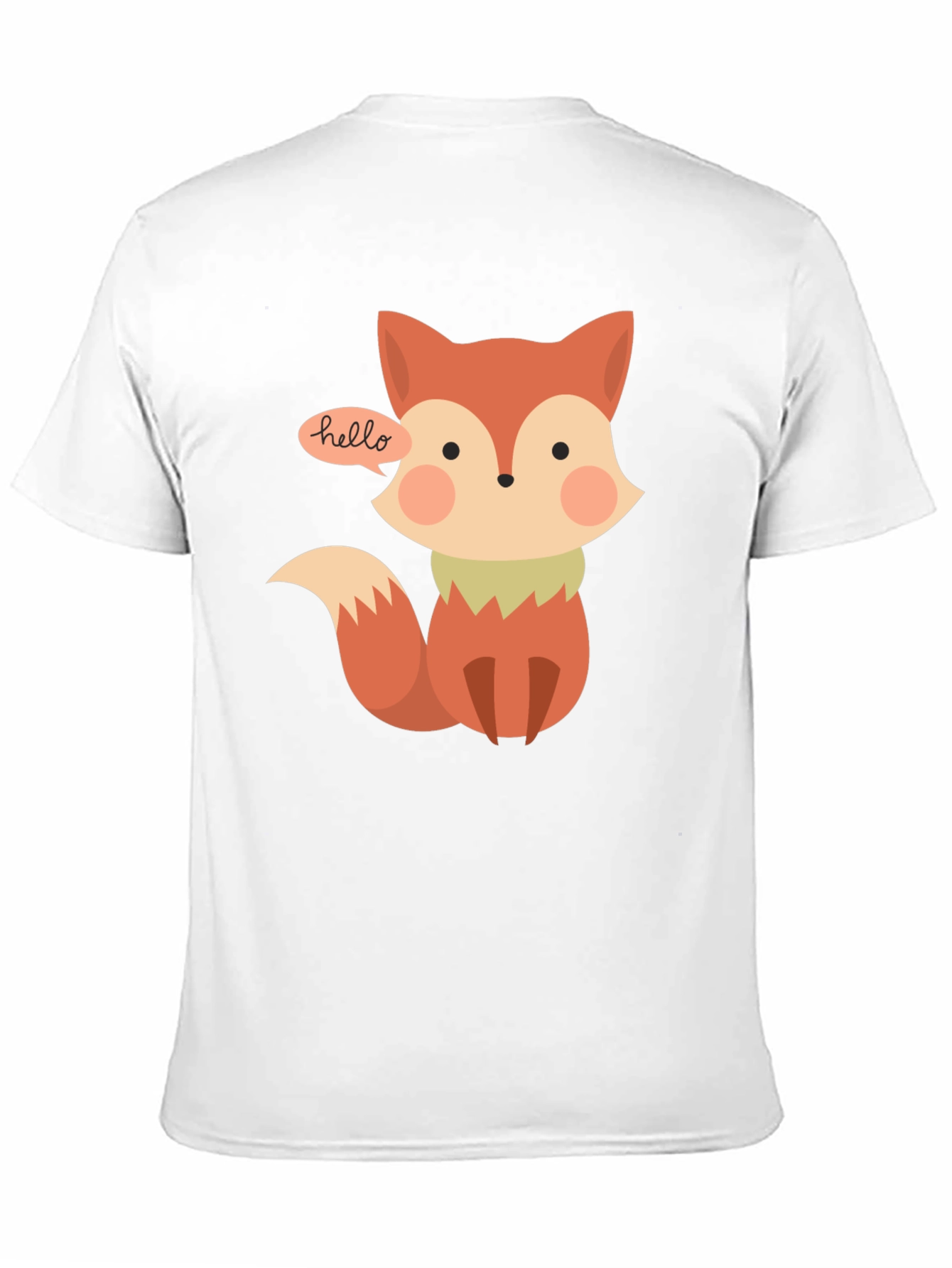 Cute Fox T-Shirt - Hello Graphic Tee