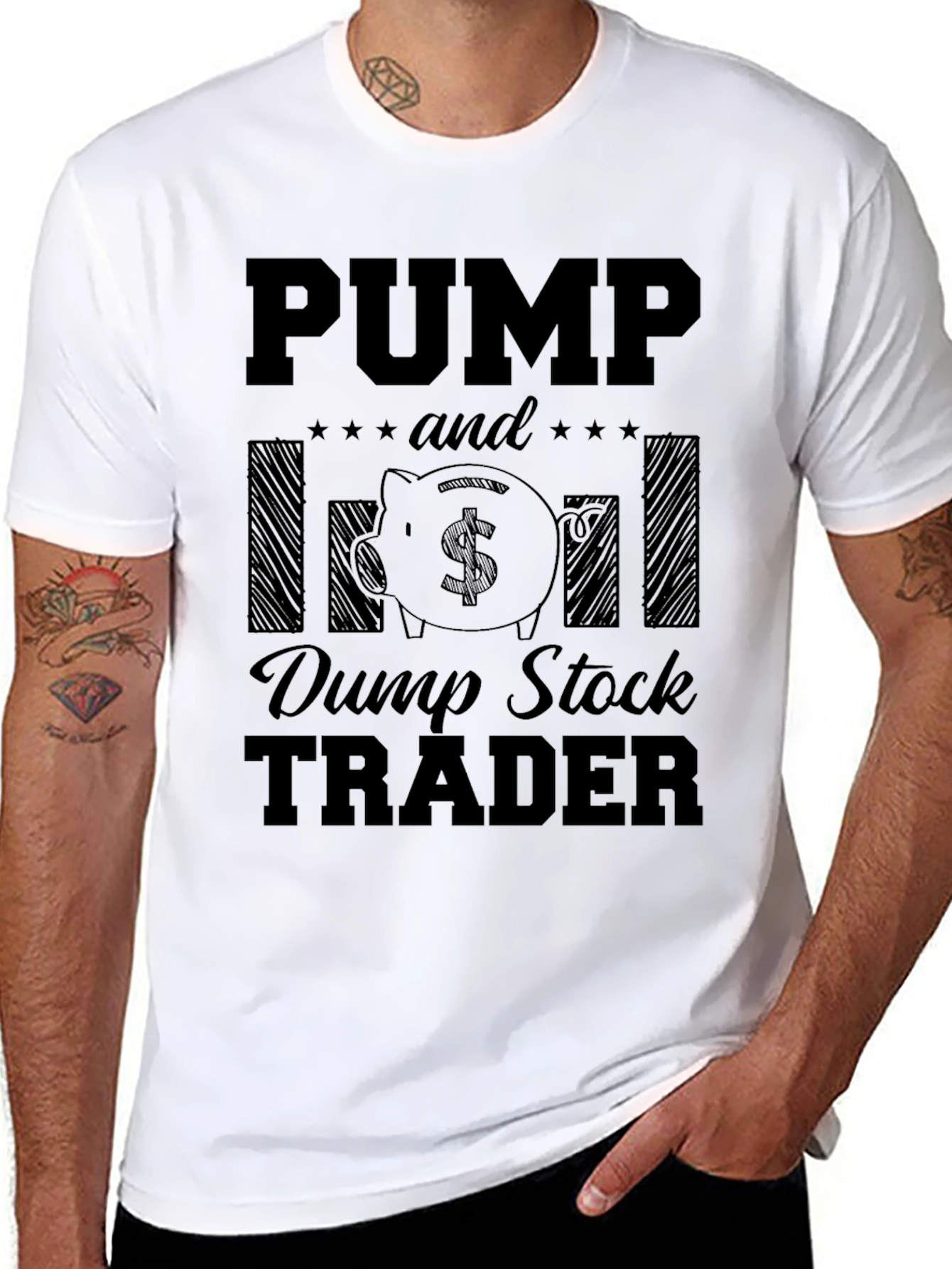 Pump and Dump Stock Trader Graphic T-Shirt