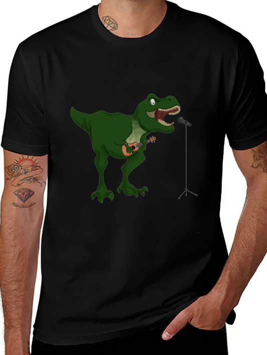 Dino Ukulele Black T-Shirt