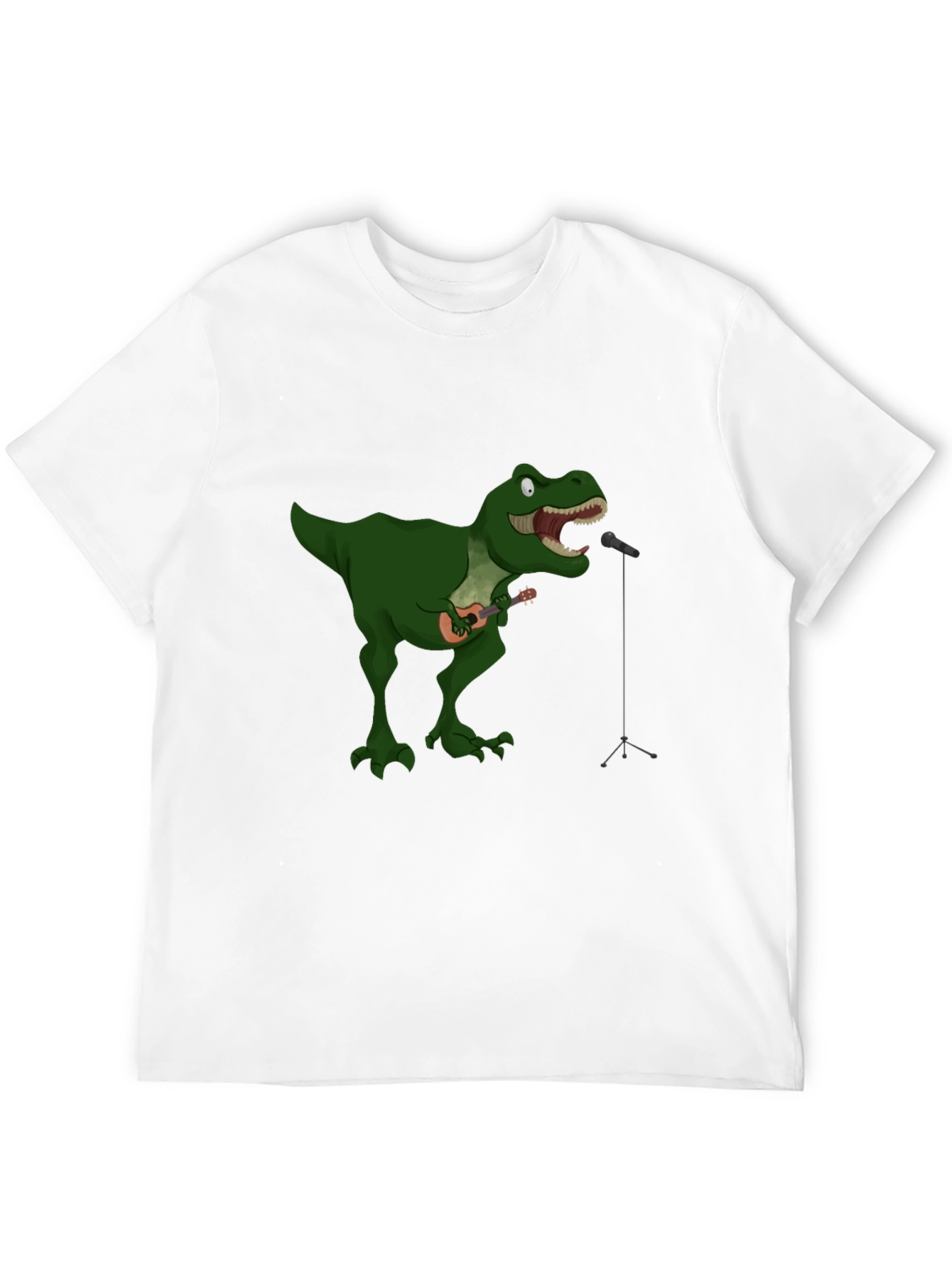 Dino Ukulele Black T-Shirt