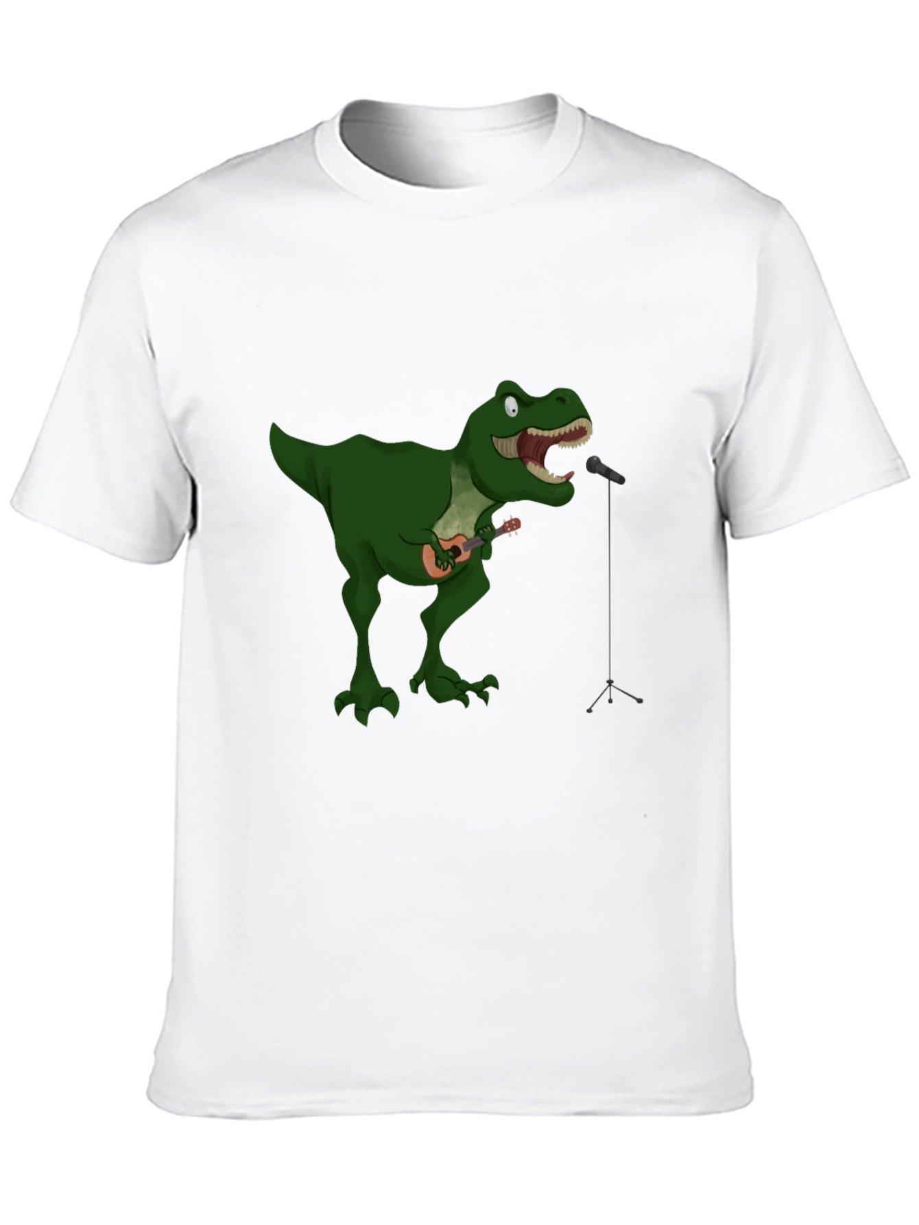 Dino Ukulele Black T-Shirt