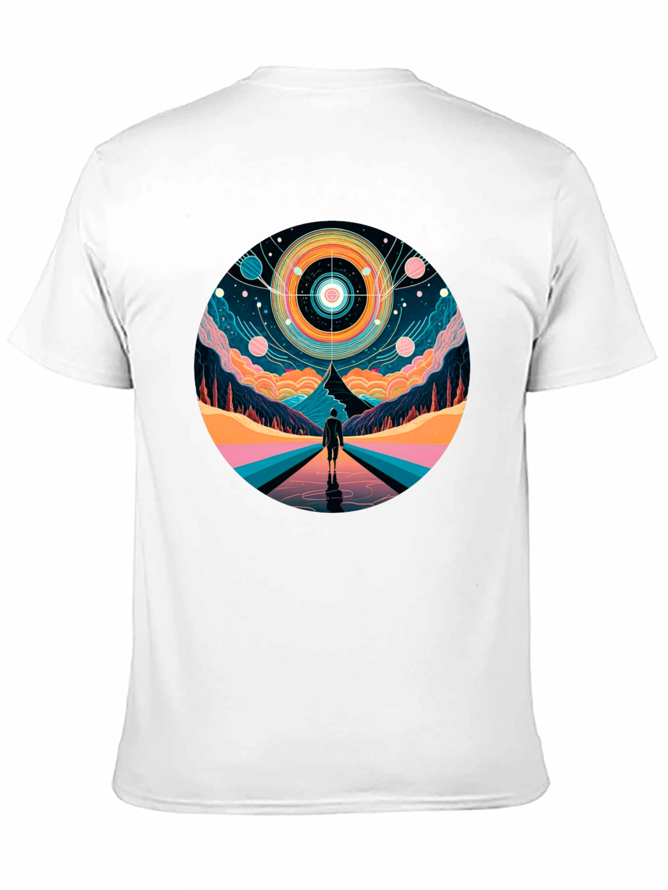 Abstract Galaxy Vision Black T-Shirt