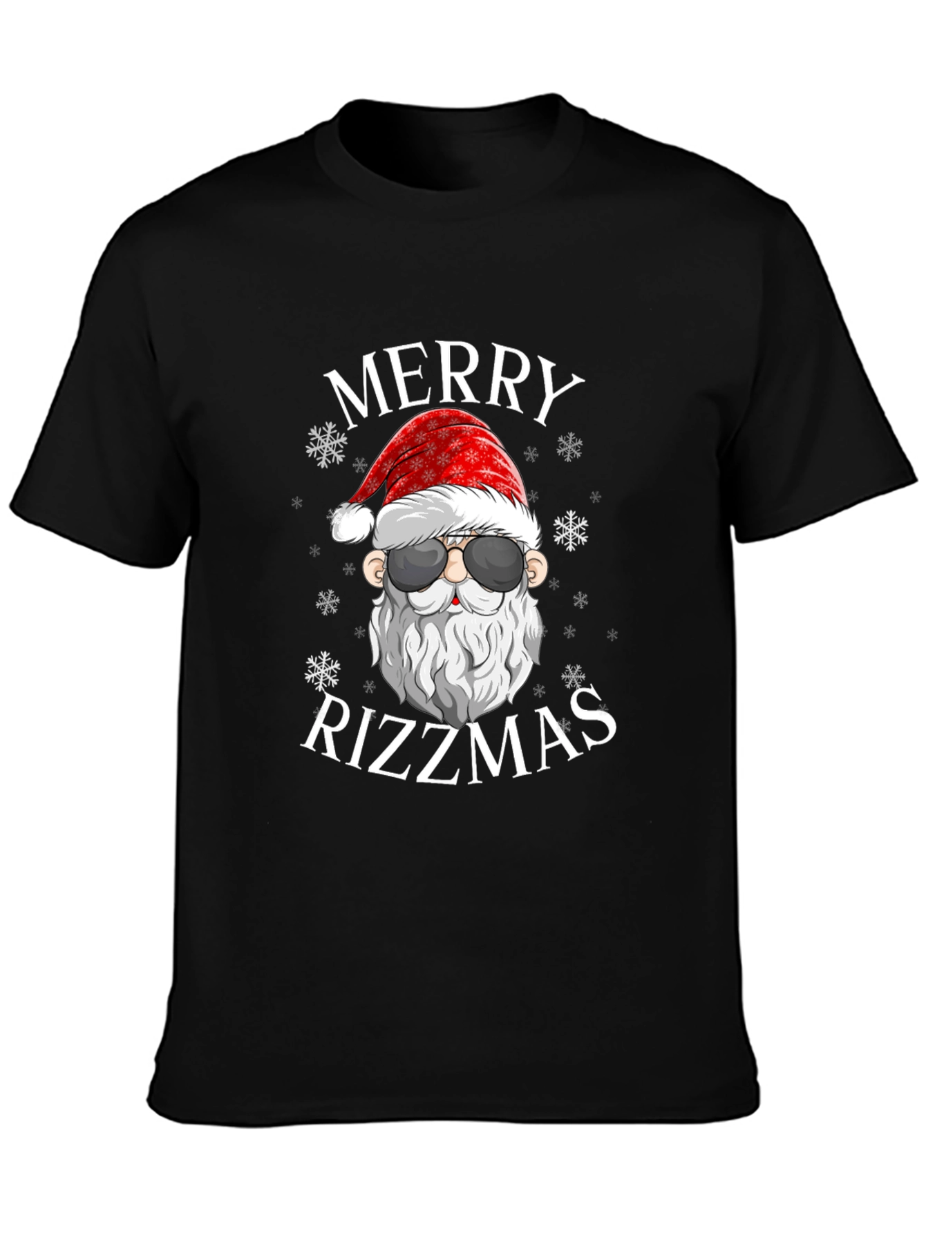 Merry Rizzmas Santa Graphic T-Shirt