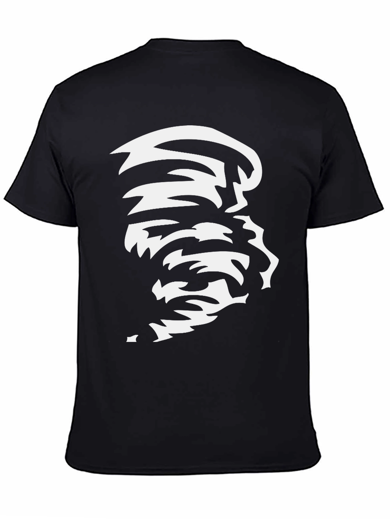 Abstract Graphic Black Tee - Modern Art Design