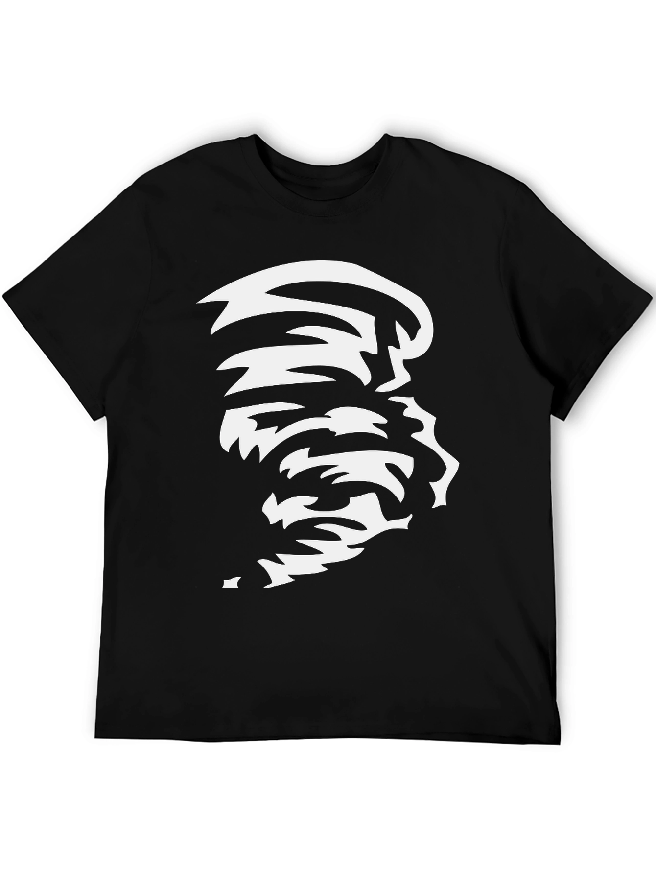 Abstract Graphic Black Tee - Modern Art Design
