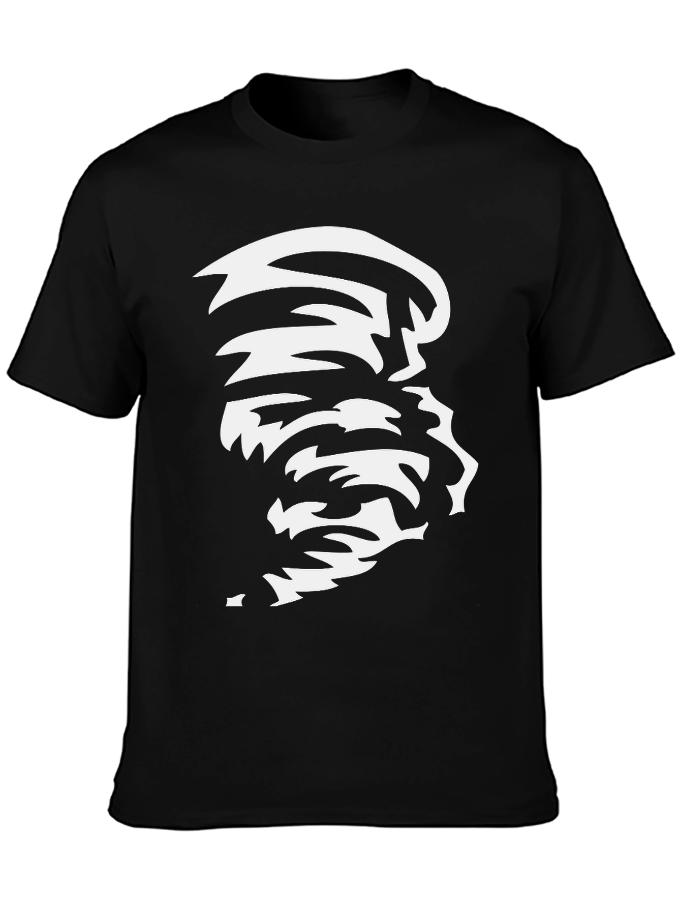 Abstract Graphic Black Tee - Modern Art Design