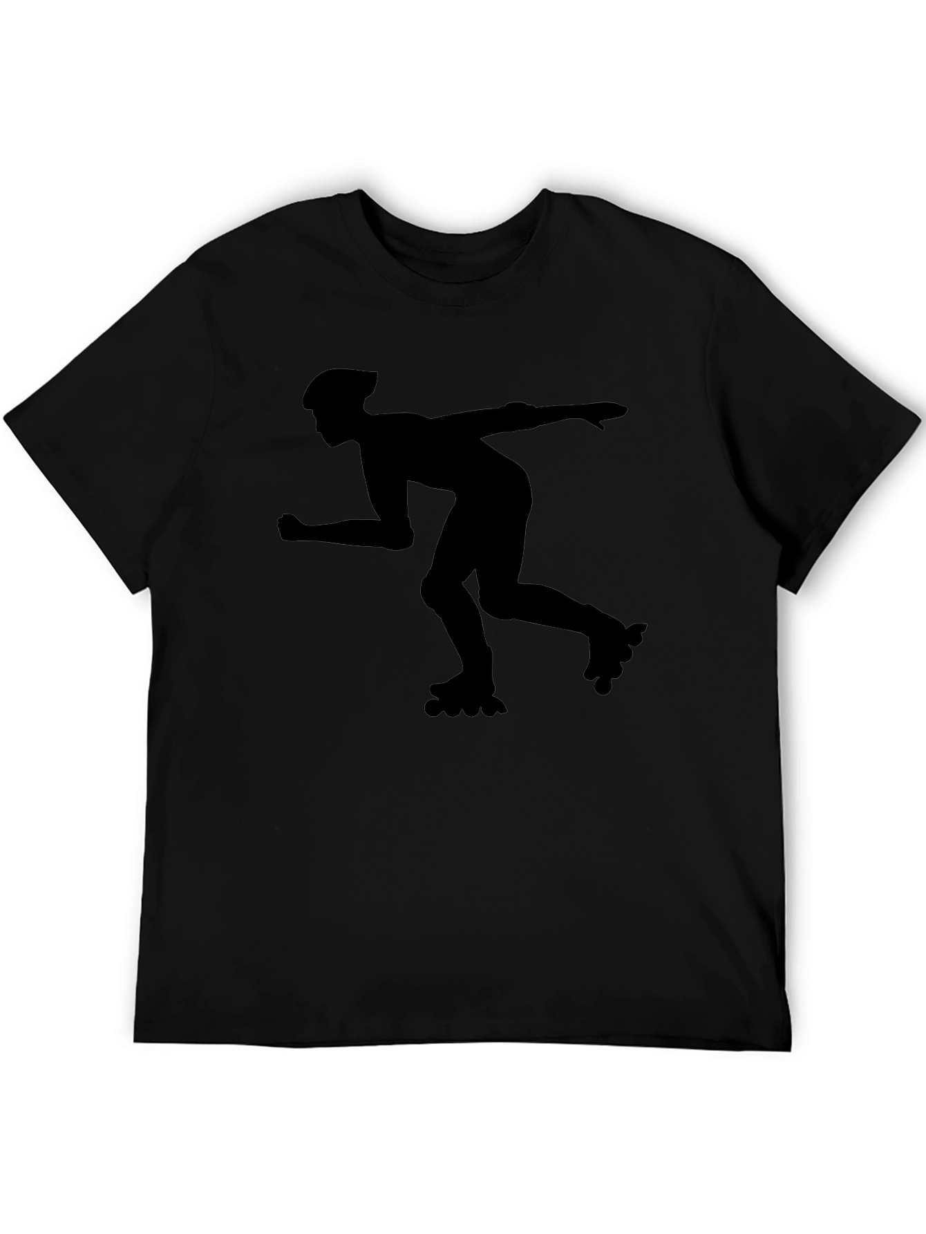 Inline Skater Graphic Tee - Solid Black