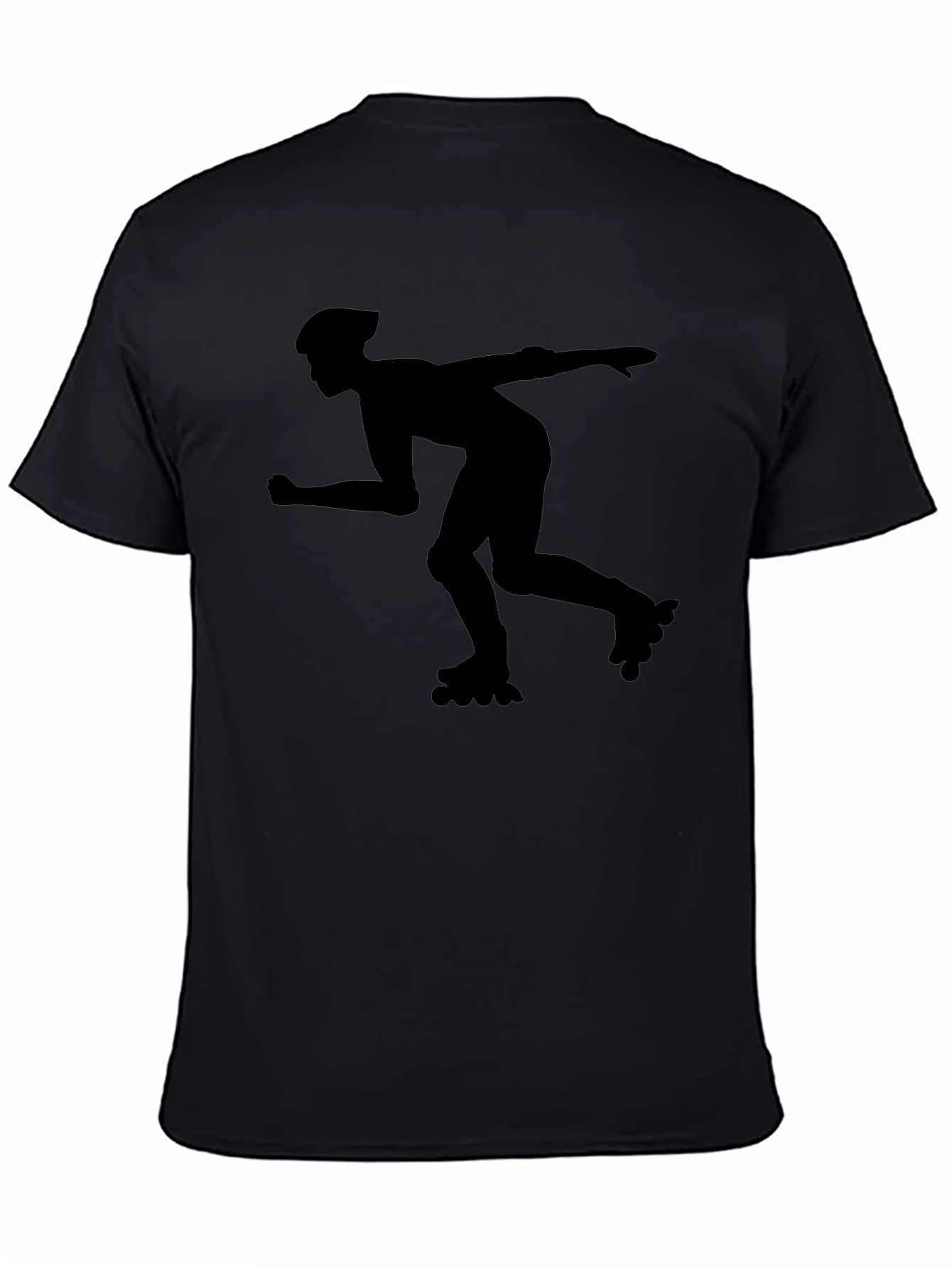 Inline Skater Graphic Tee - Solid Black